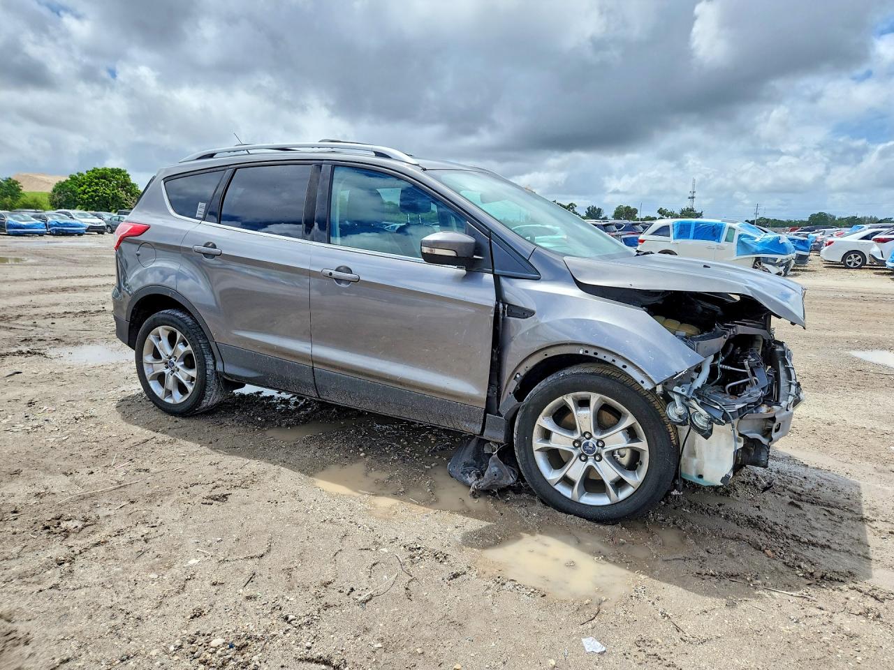 2014 Ford Escape Titanium Gray vin: 1FMCU9J93EUD47790