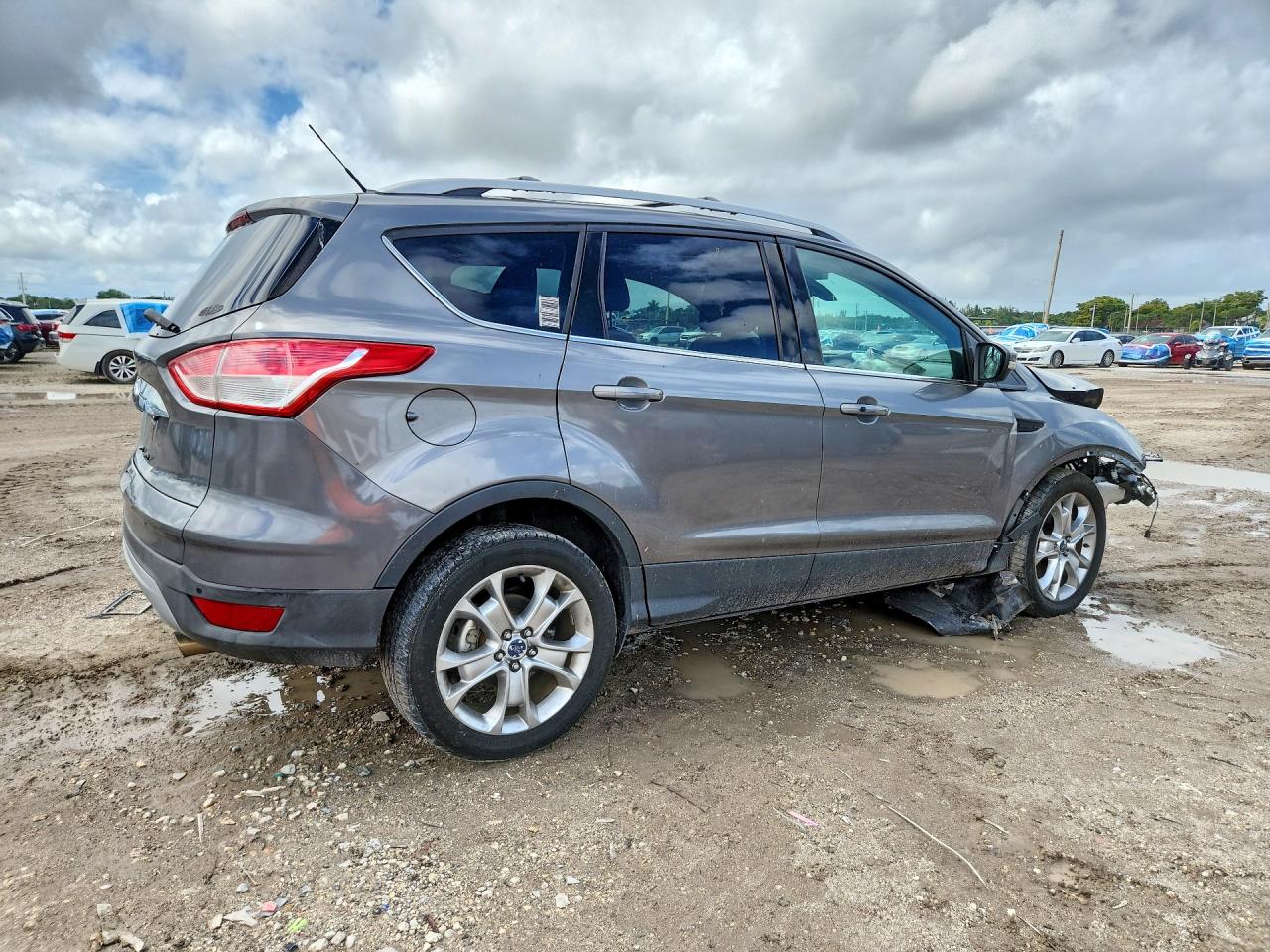 2014 Ford Escape Titanium Gray vin: 1FMCU9J93EUD47790