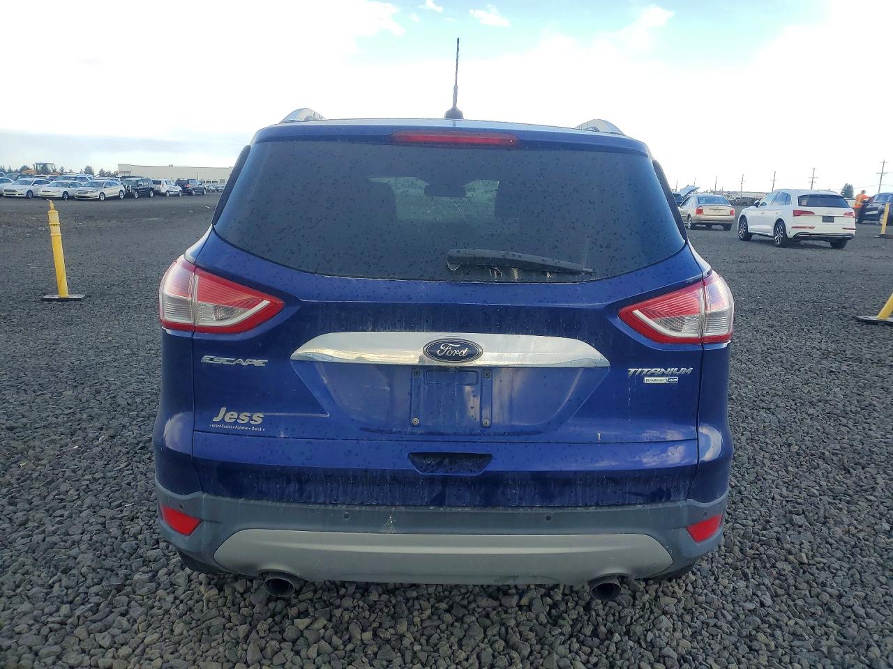 2014 Ford Escape Titanium Синий vin: 1FMCU9J93EUD60717
