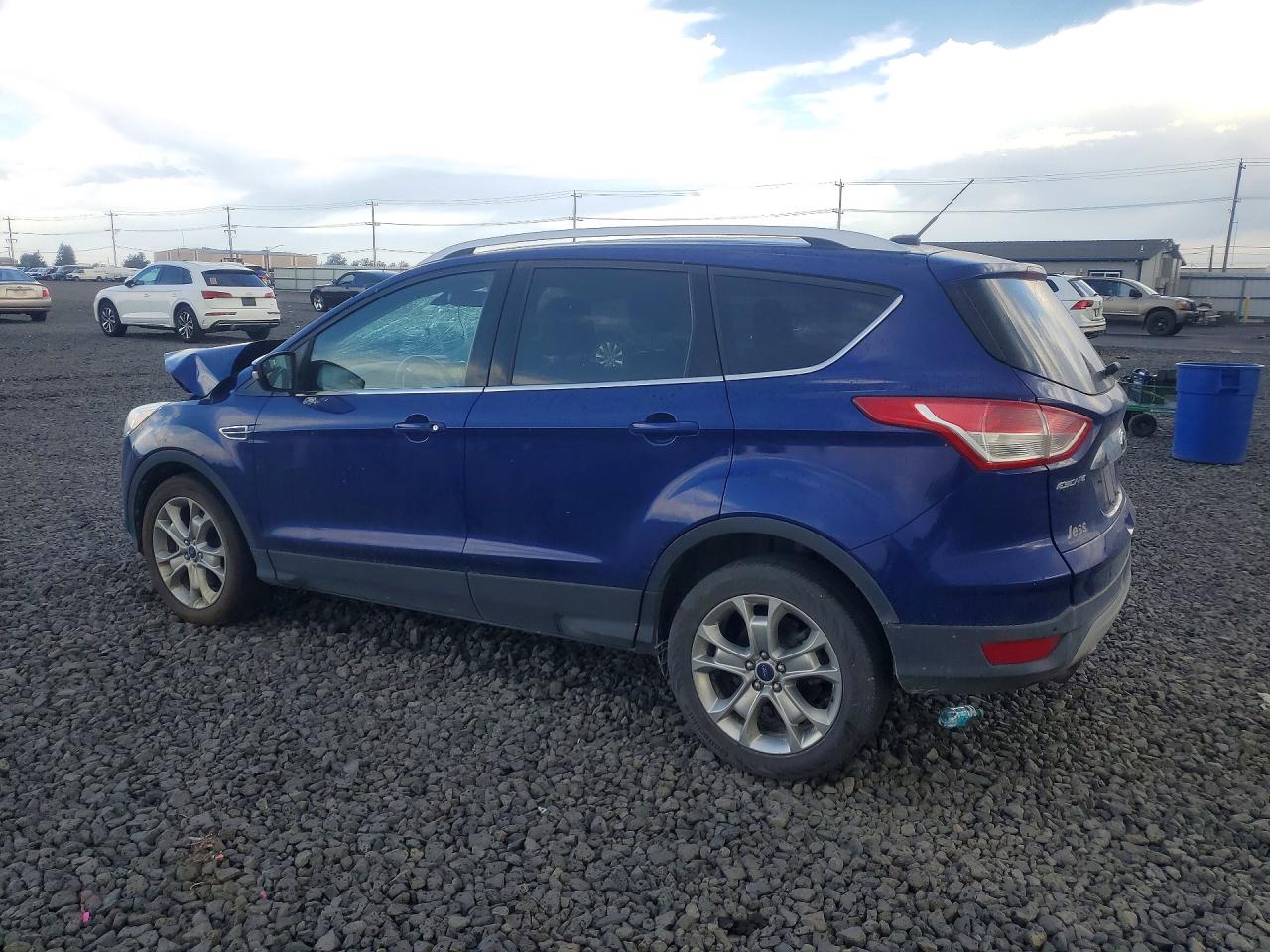 2014 Ford Escape Titanium Синий vin: 1FMCU9J93EUD60717