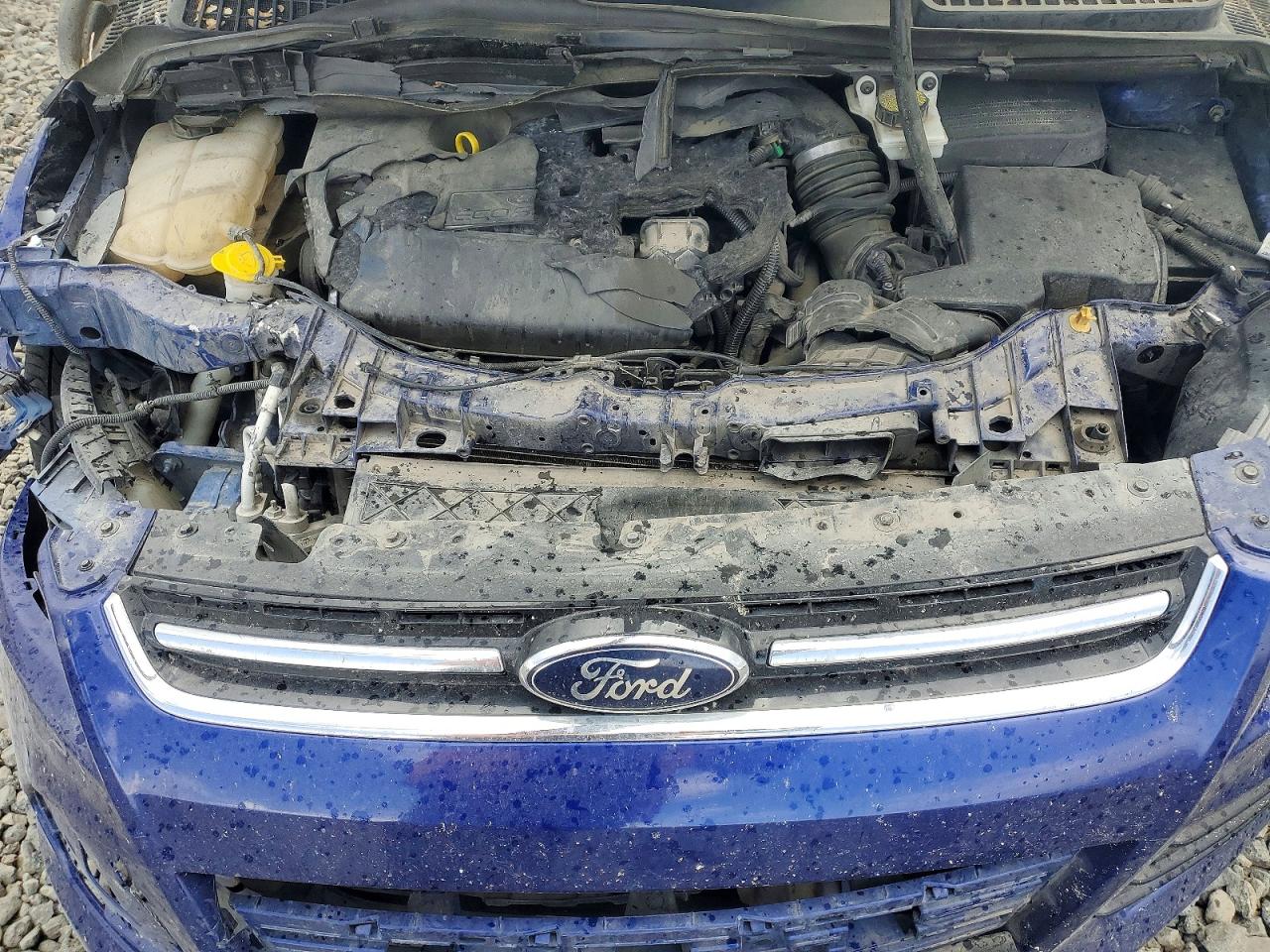 2014 Ford Escape Titanium Синий vin: 1FMCU9J93EUD60717