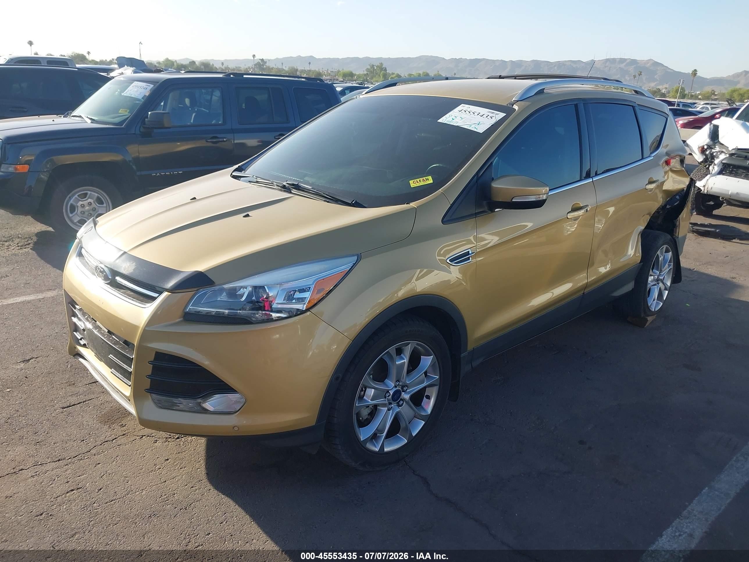 2014 Ford Escape Titanium Gold vin: 1FMCU9J93EUD88100