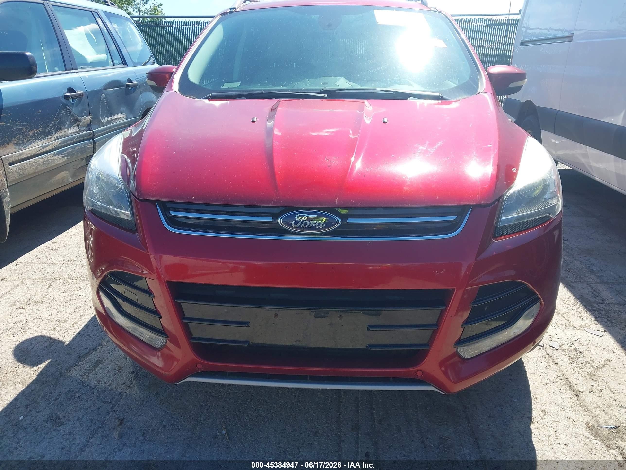 2014 Ford Escape Titanium Красный vin: 1FMCU9J93EUE24268