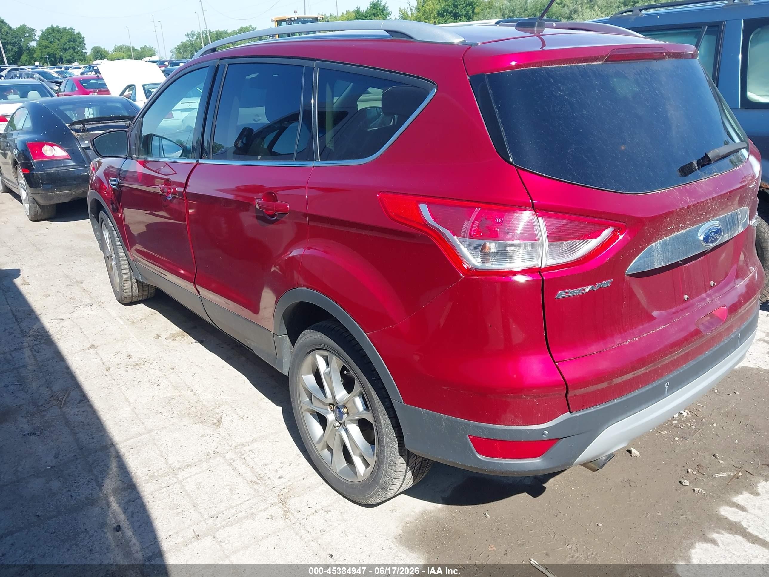 2014 Ford Escape Titanium Красный vin: 1FMCU9J93EUE24268