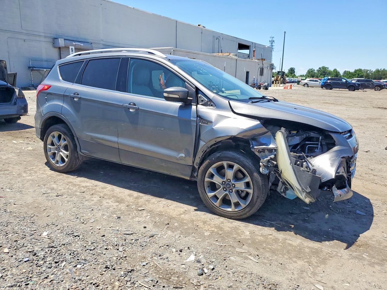 2014 Ford Escape Titanium Серый vin: 1FMCU9J93EUE47789