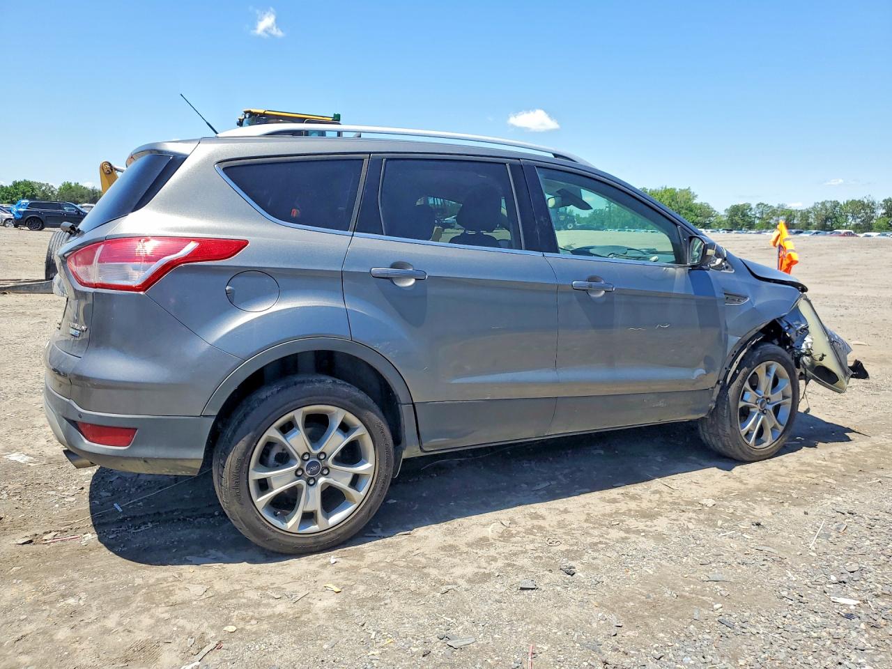 2014 Ford Escape Titanium Серый vin: 1FMCU9J93EUE47789