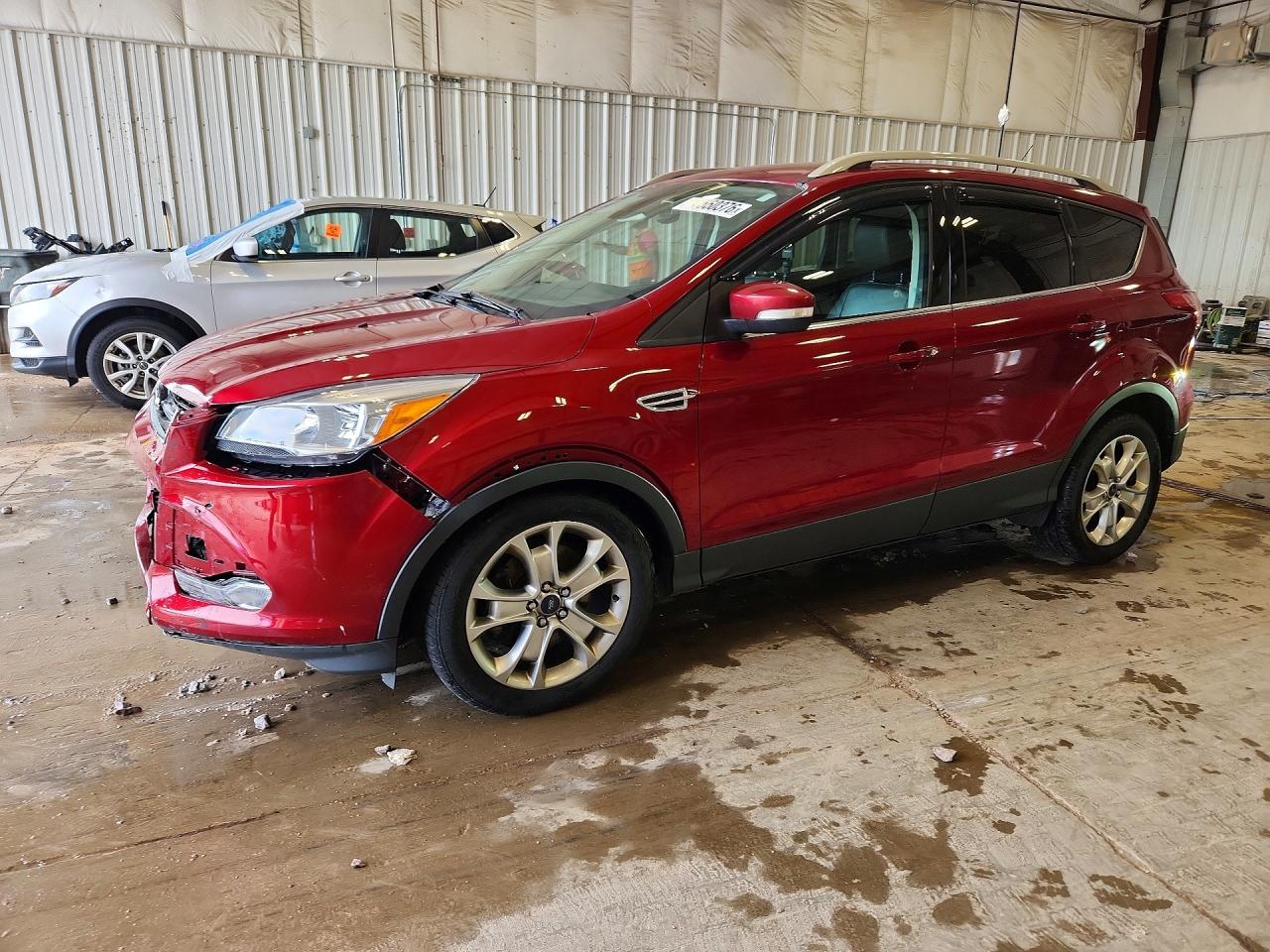2015 Ford Escape Titanium Red vin: 1FMCU9J93FUA78952