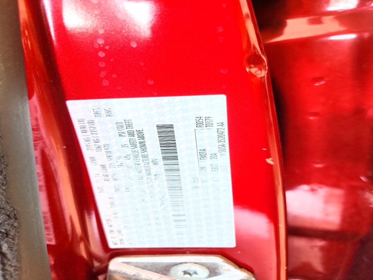 2015 Ford Escape Titanium Red vin: 1FMCU9J93FUA78952