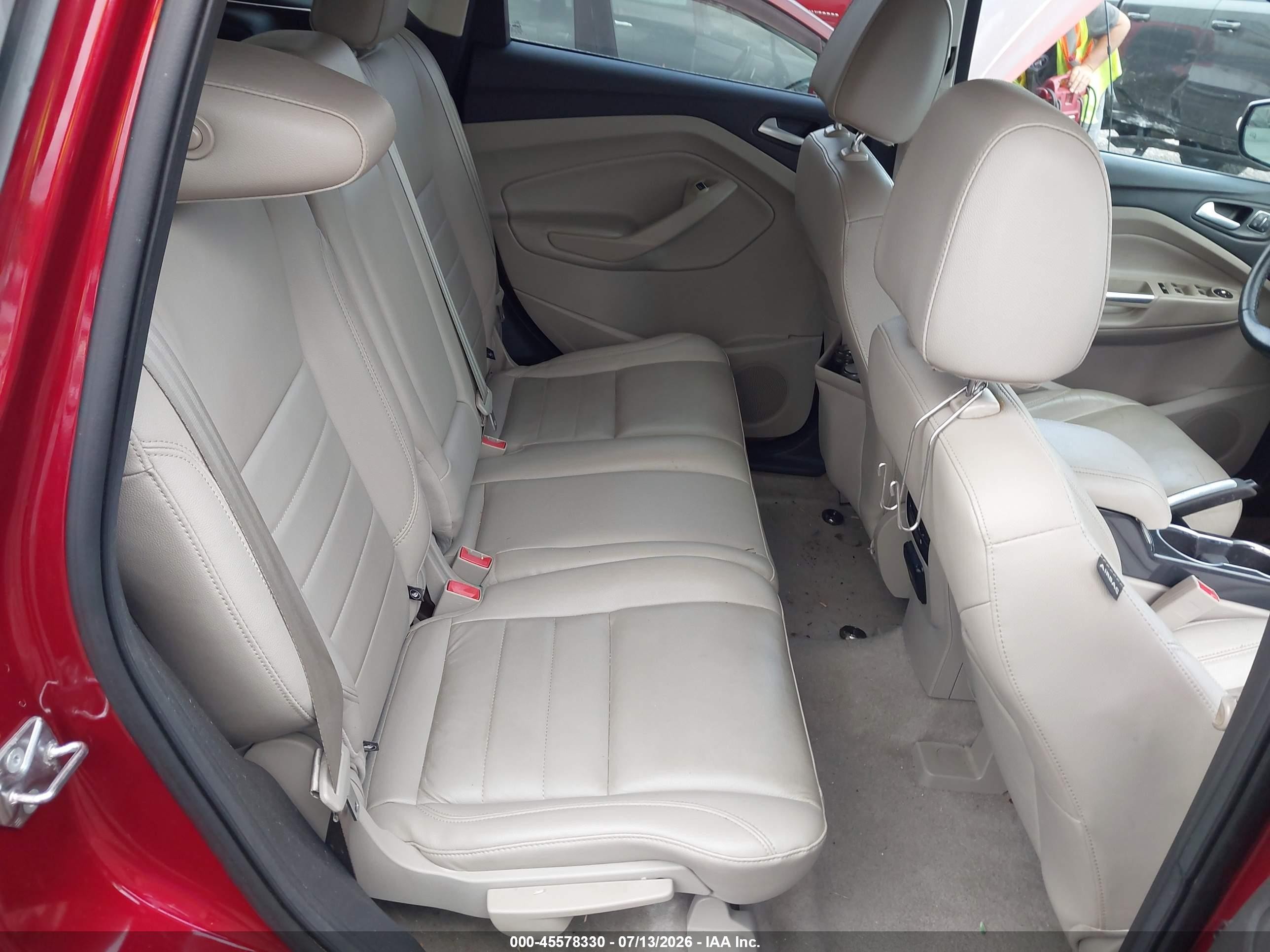 2015 Ford Escape Titanium Red vin: 1FMCU9J93FUB68697