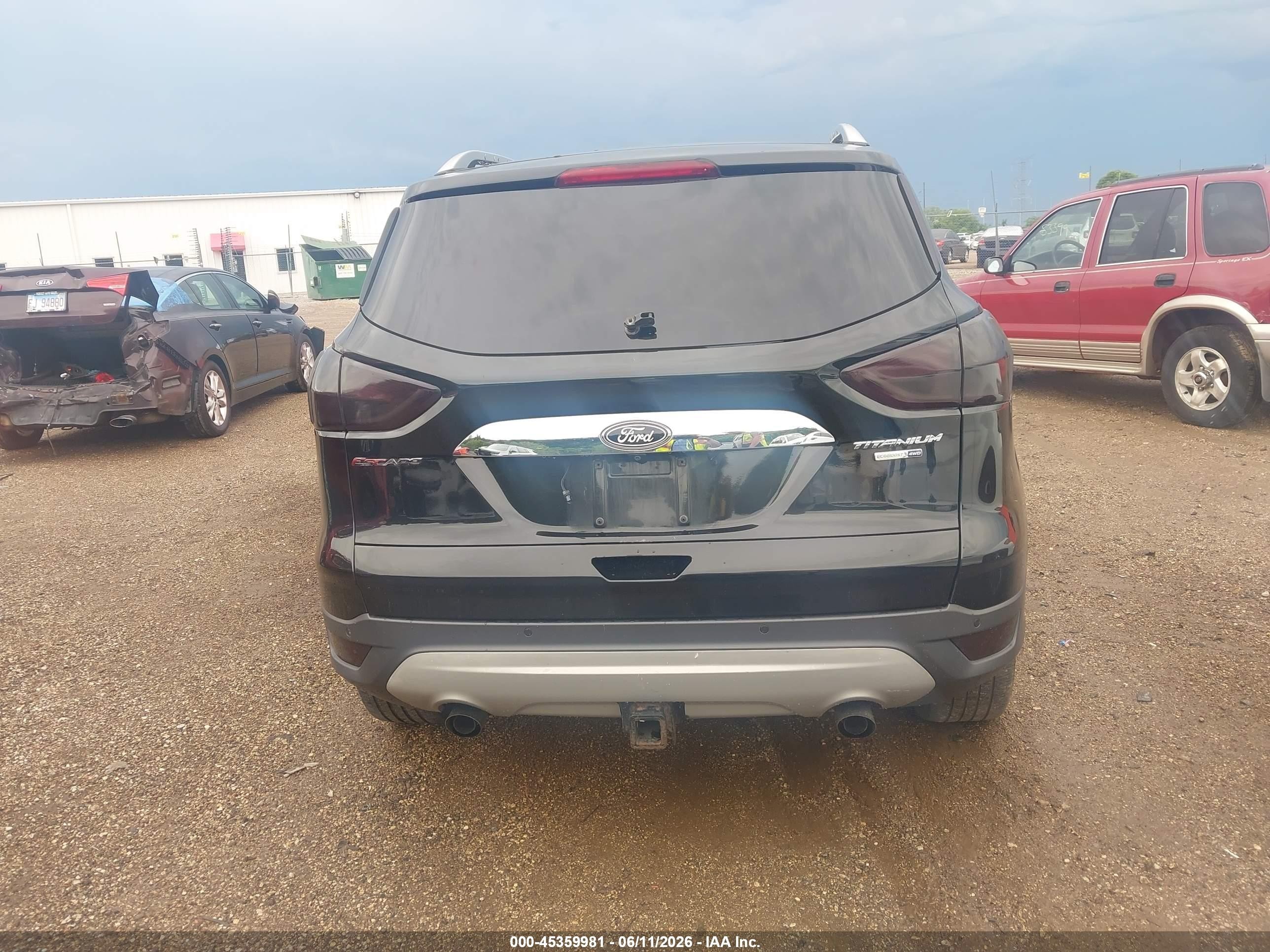 2015 Ford Escape Titanium Black vin: 1FMCU9J93FUB92675