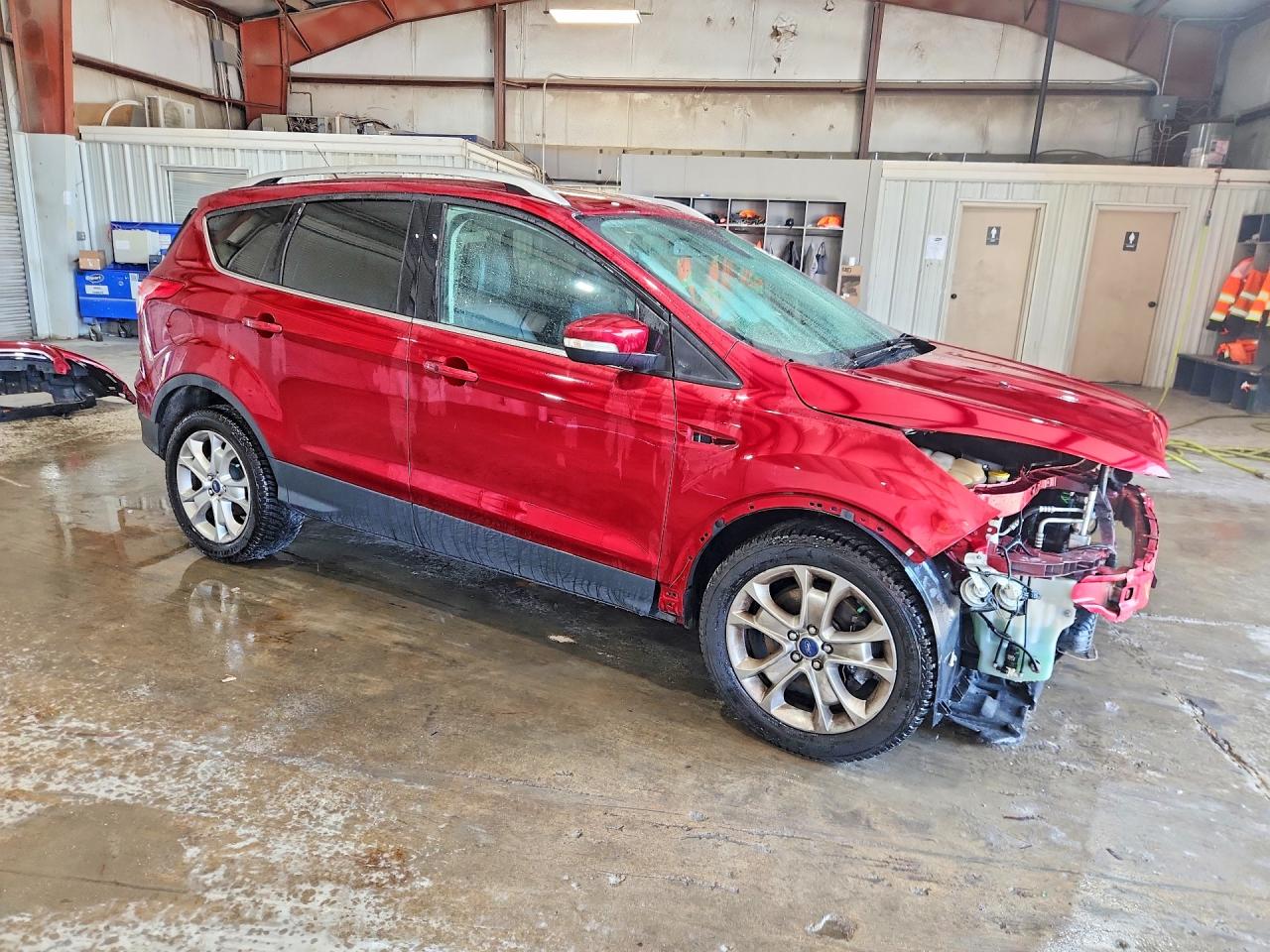 2015 Ford Escape Titanium Red vin: 1FMCU9J93FUC52972
