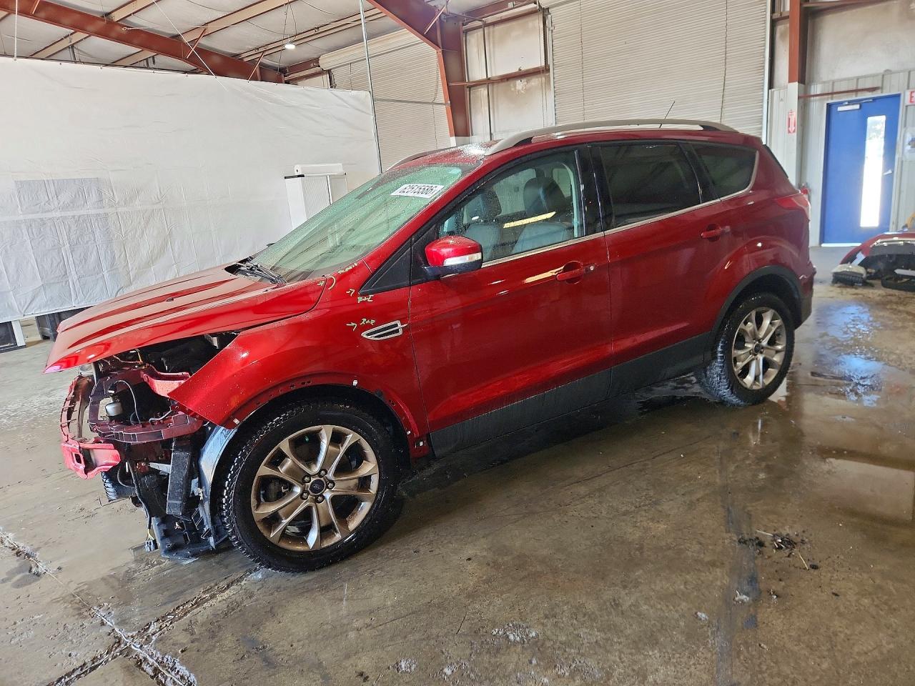 2015 Ford Escape Titanium Red vin: 1FMCU9J93FUC52972