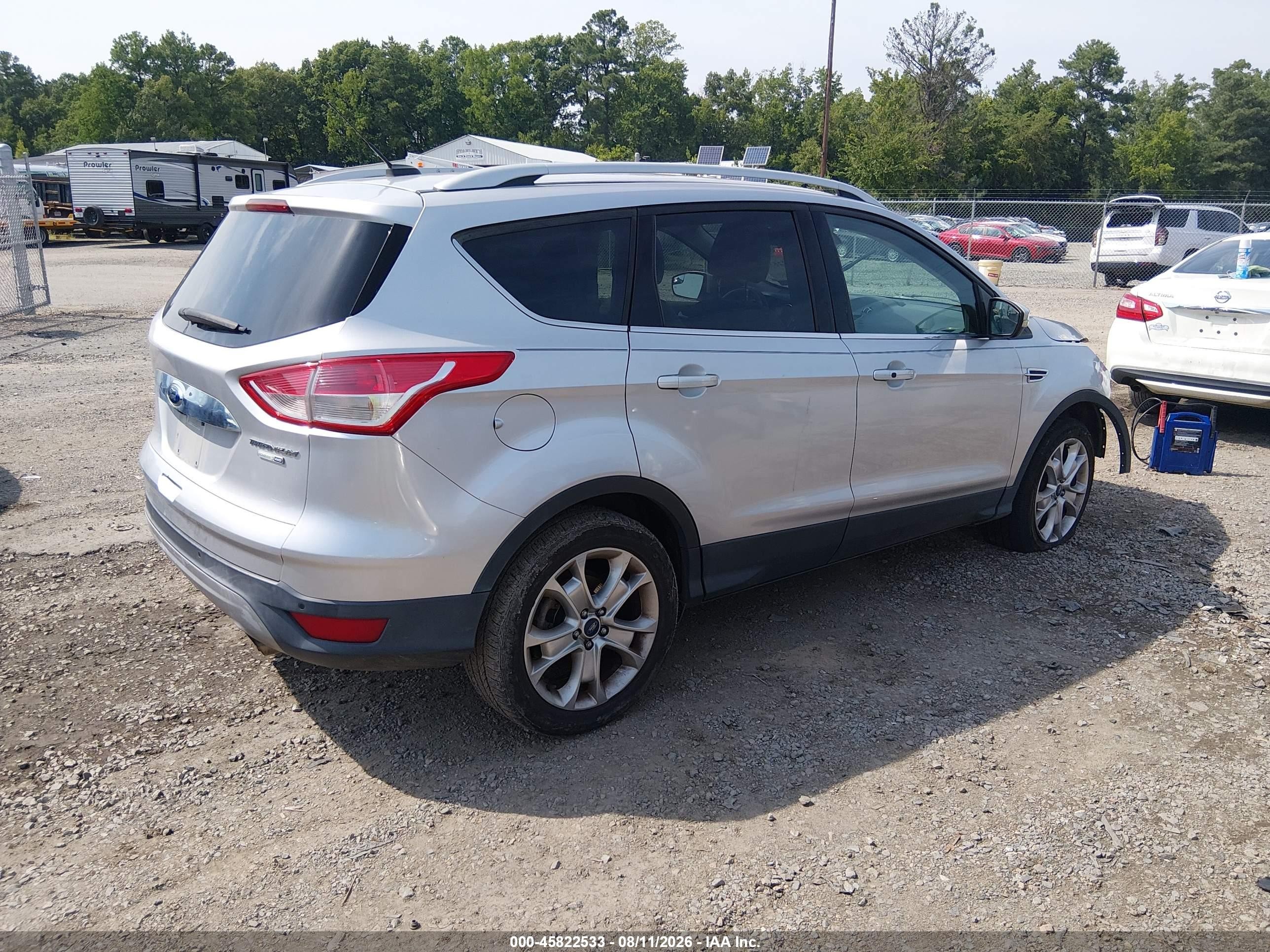 2015 Ford Escape Titanium Silver vin: 1FMCU9J93FUC66936