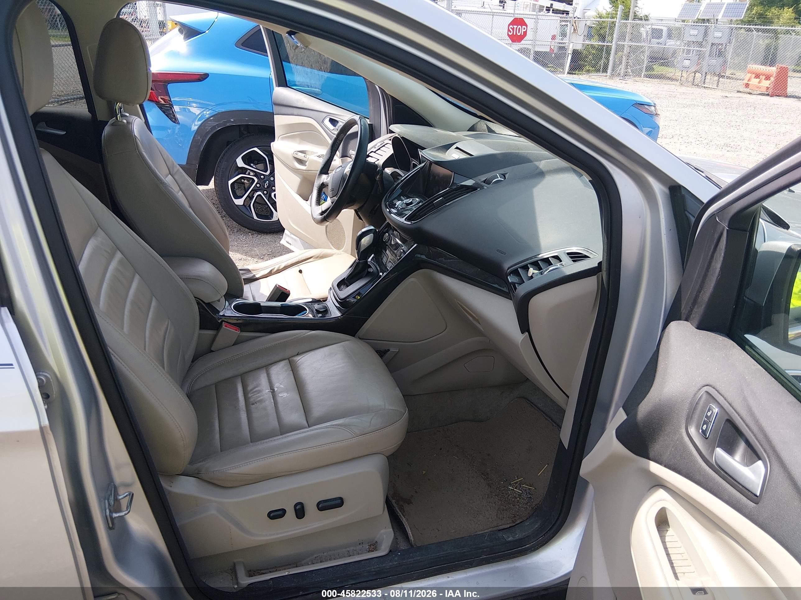 2015 Ford Escape Titanium Silver vin: 1FMCU9J93FUC66936