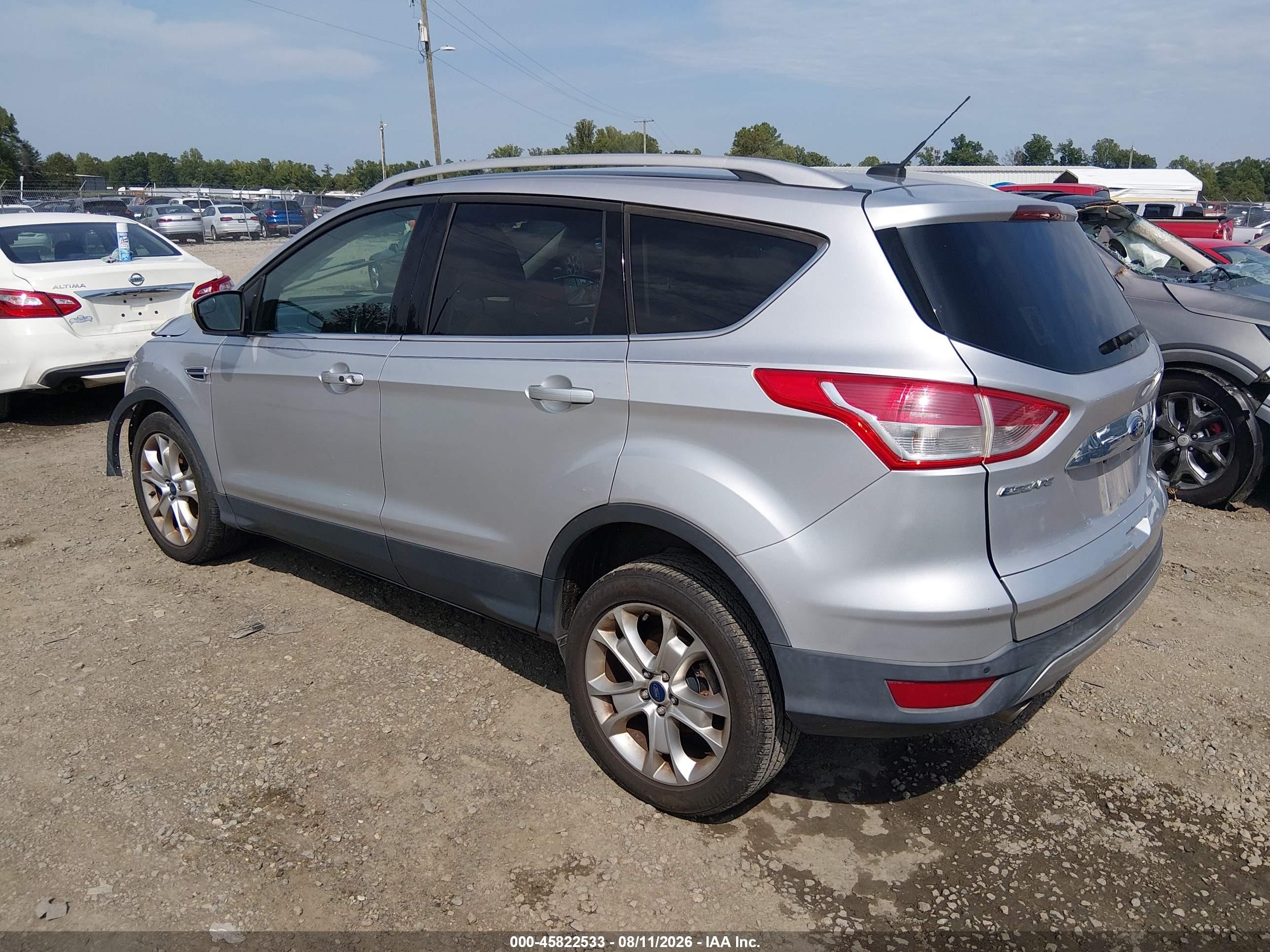 2015 Ford Escape Titanium Silver vin: 1FMCU9J93FUC66936