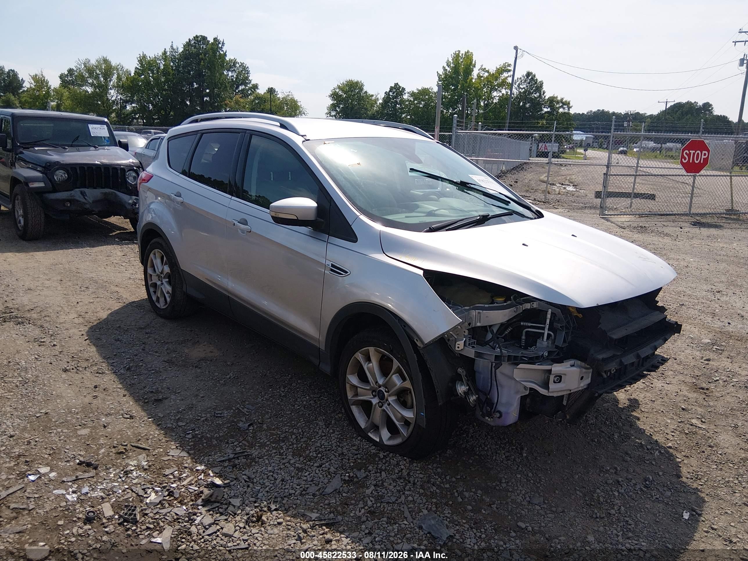2015 Ford Escape Titanium Silver vin: 1FMCU9J93FUC66936