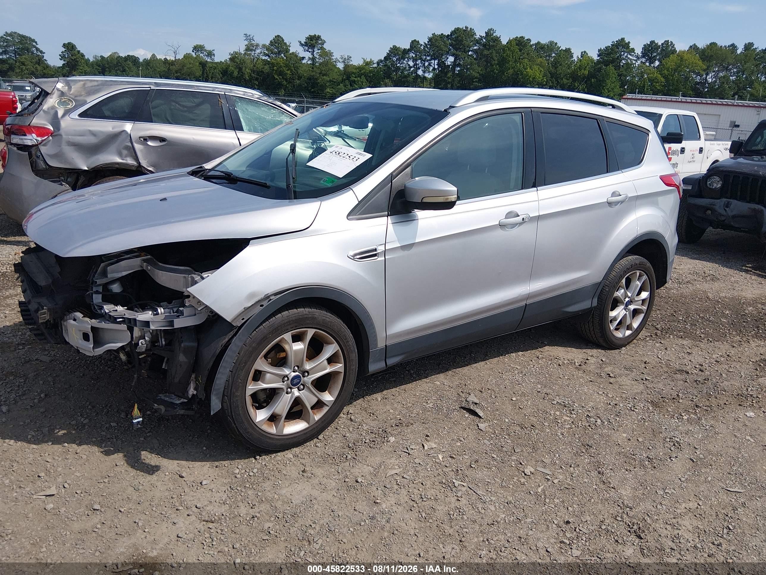 2015 Ford Escape Titanium Silver vin: 1FMCU9J93FUC66936