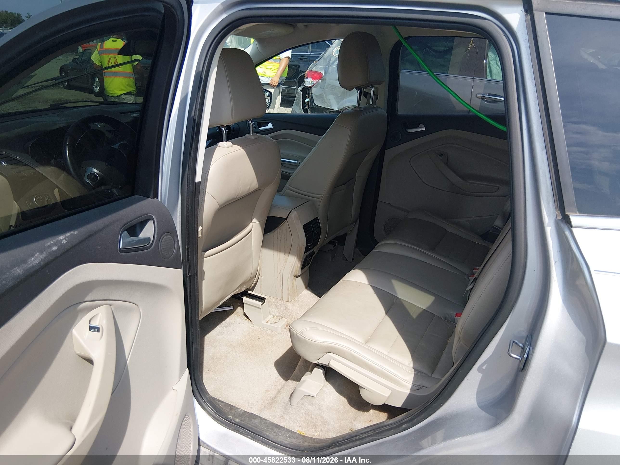 2015 Ford Escape Titanium Silver vin: 1FMCU9J93FUC66936