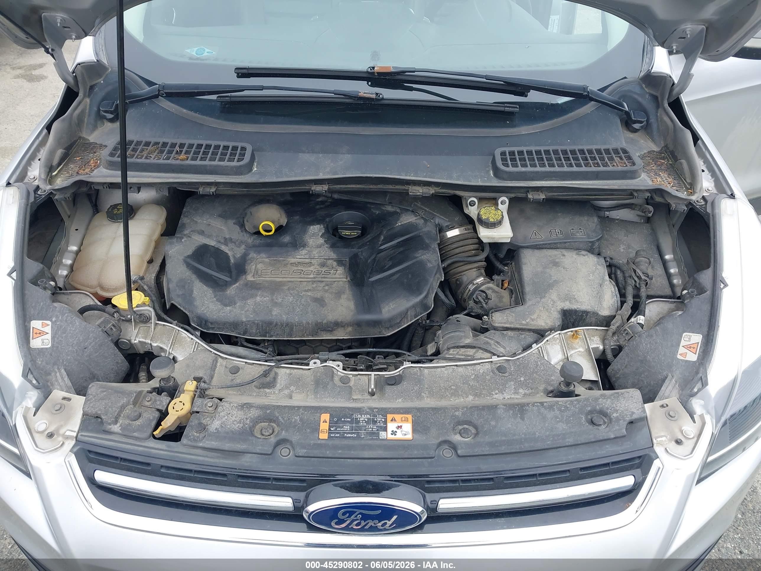 2016 Ford Escape Titanium Silver vin: 1FMCU9J93GUA22396