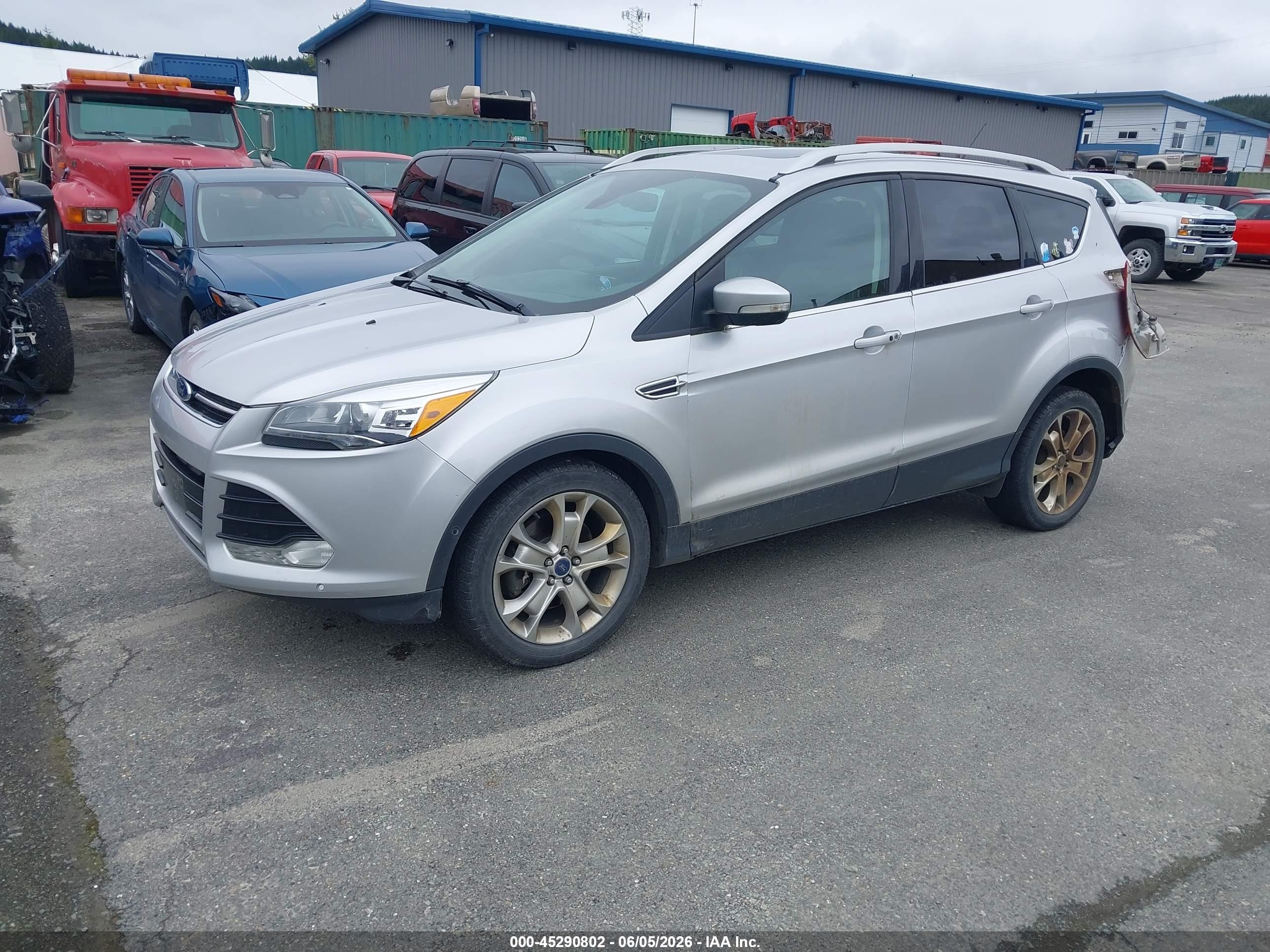 2016 Ford Escape Titanium Silver vin: 1FMCU9J93GUA22396