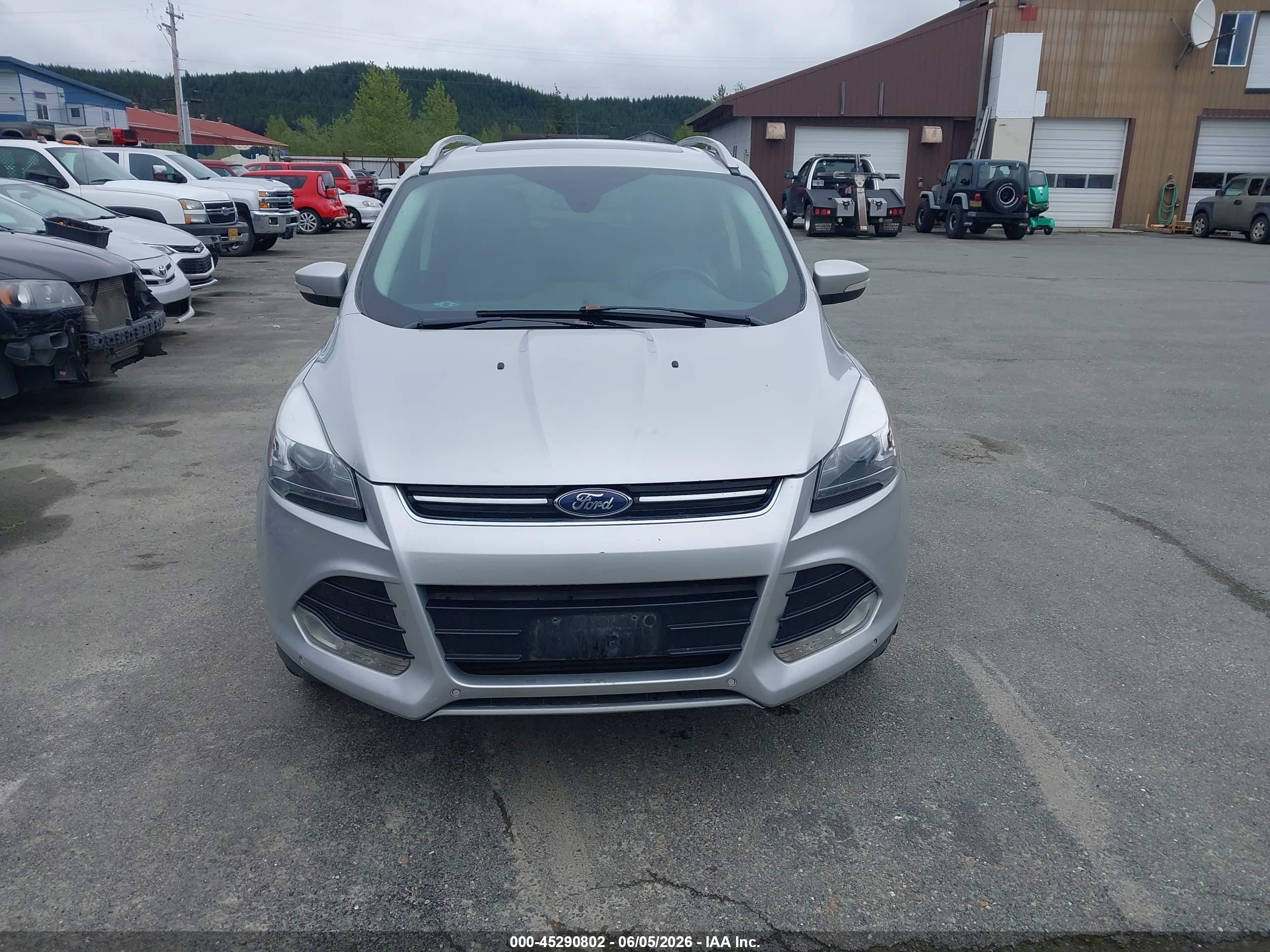 2016 Ford Escape Titanium Silver vin: 1FMCU9J93GUA22396