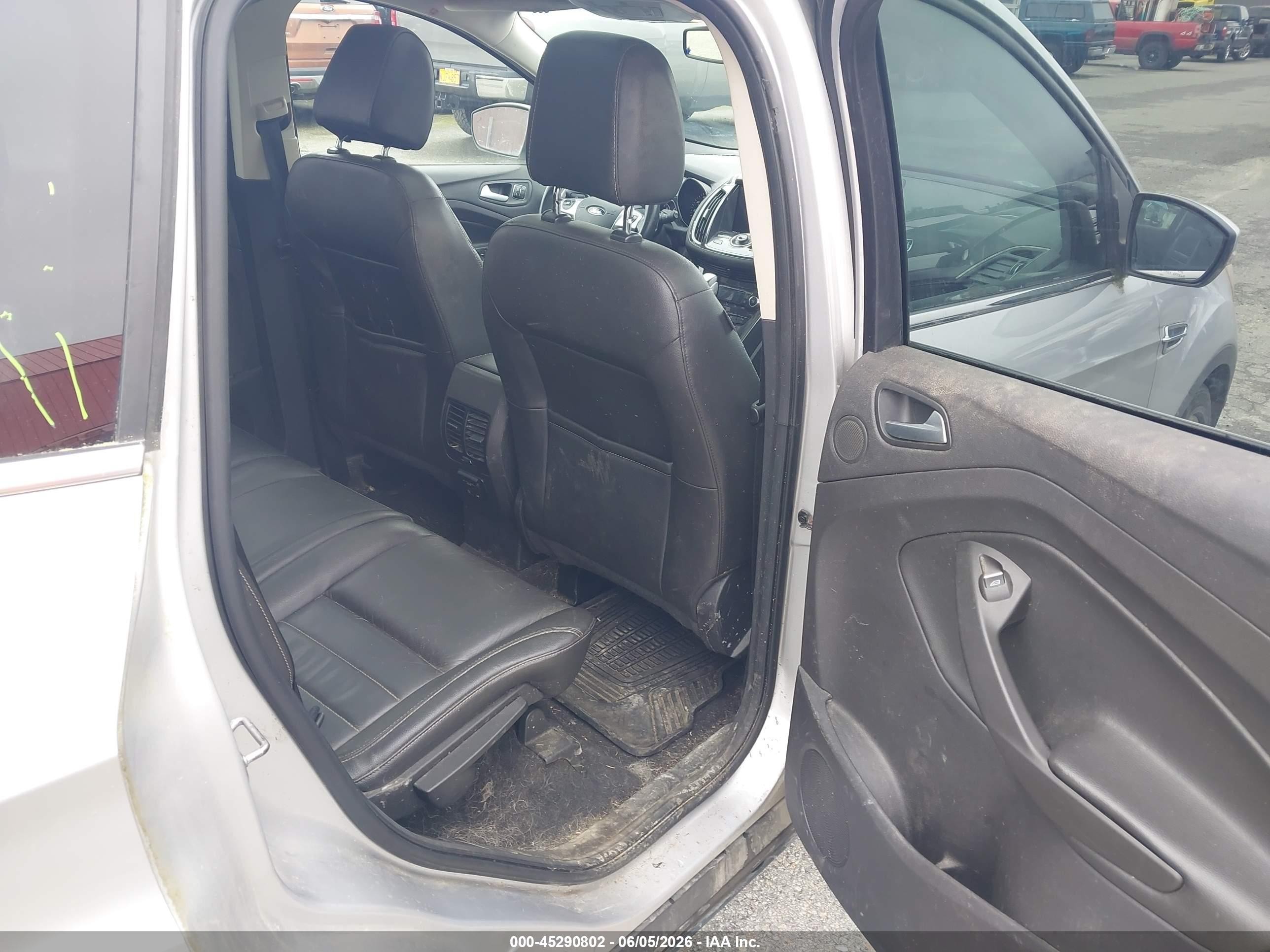 2016 Ford Escape Titanium Silver vin: 1FMCU9J93GUA22396