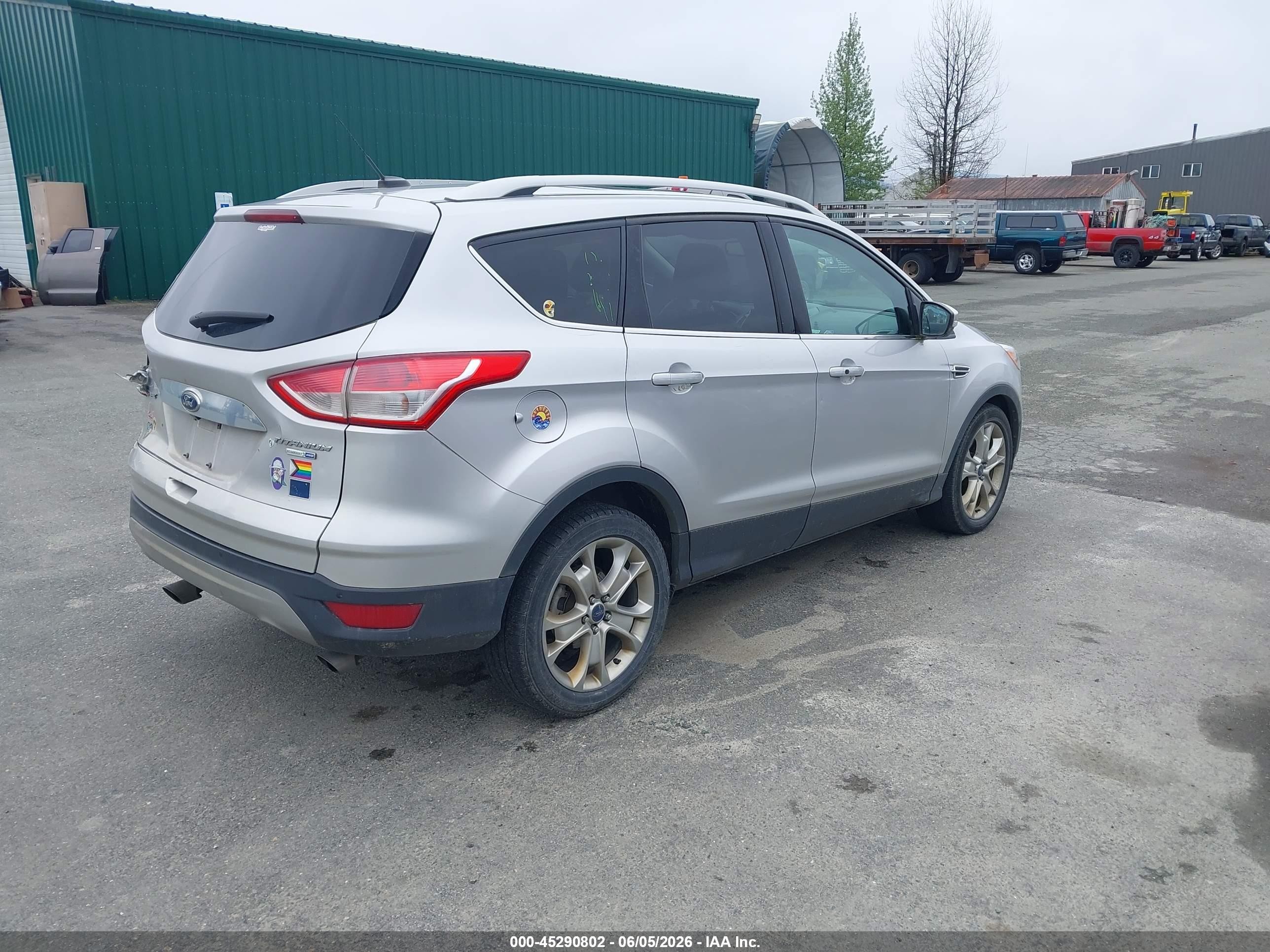 2016 Ford Escape Titanium Silver vin: 1FMCU9J93GUA22396