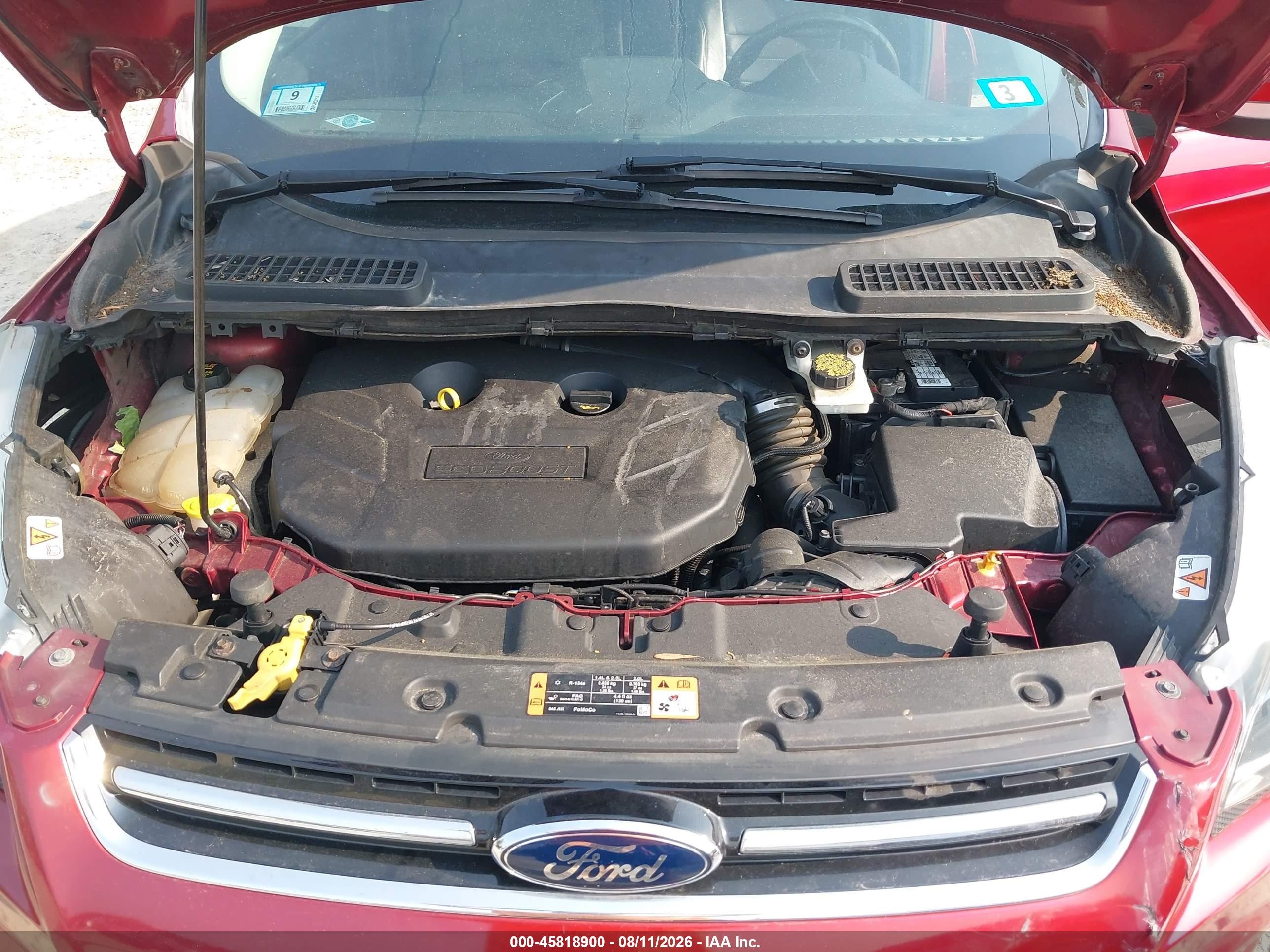 2016 Ford Escape Titanium Red vin: 1FMCU9J93GUA34144
