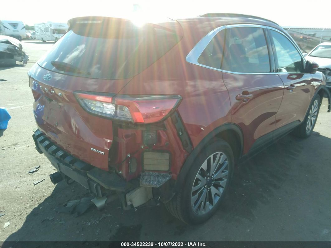2020 Ford Escape Titanium Red vin: 1FMCU9J93LUC64969