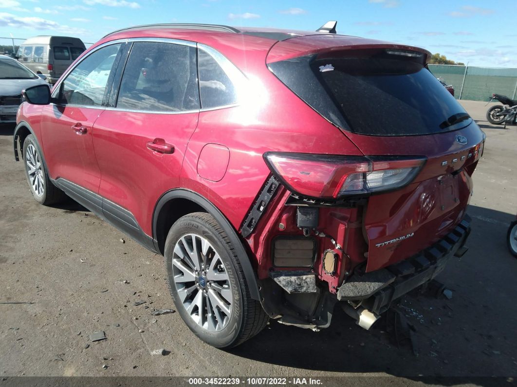 2020 Ford Escape Titanium Red vin: 1FMCU9J93LUC64969
