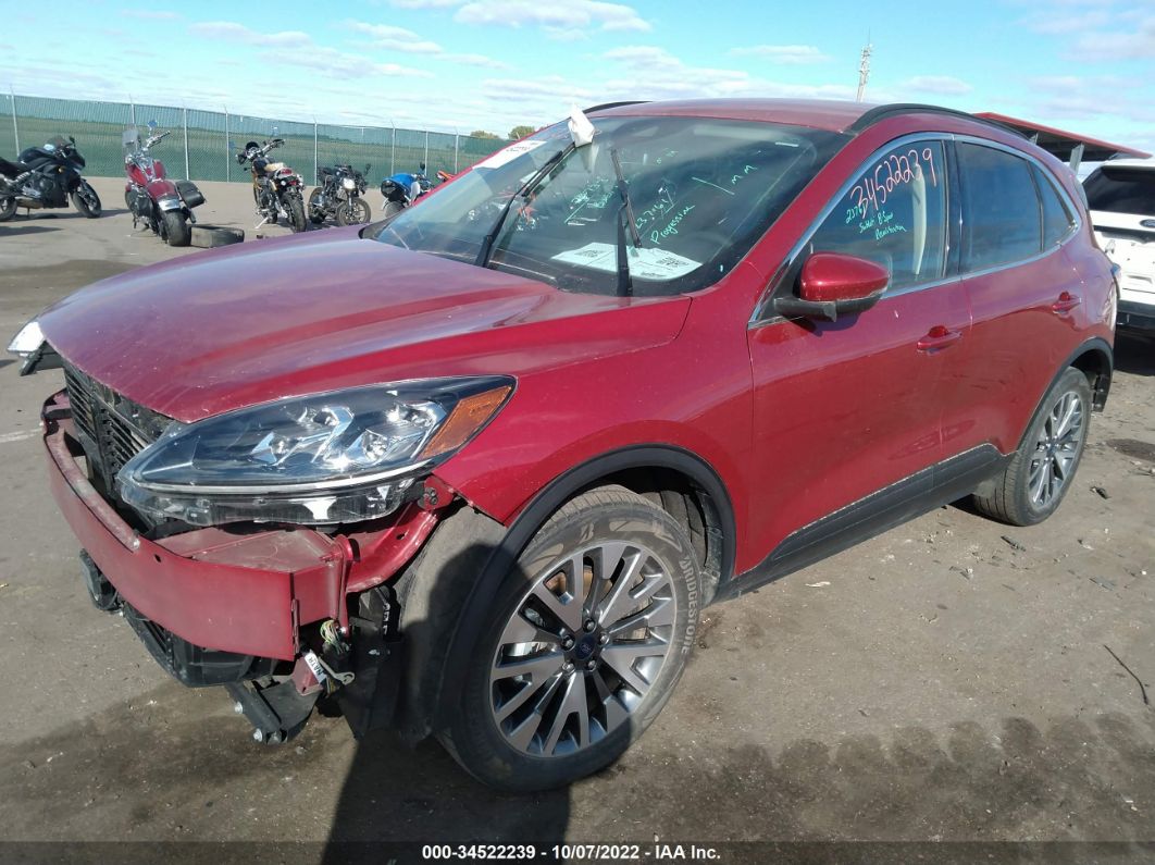 2020 Ford Escape Titanium Red vin: 1FMCU9J93LUC64969