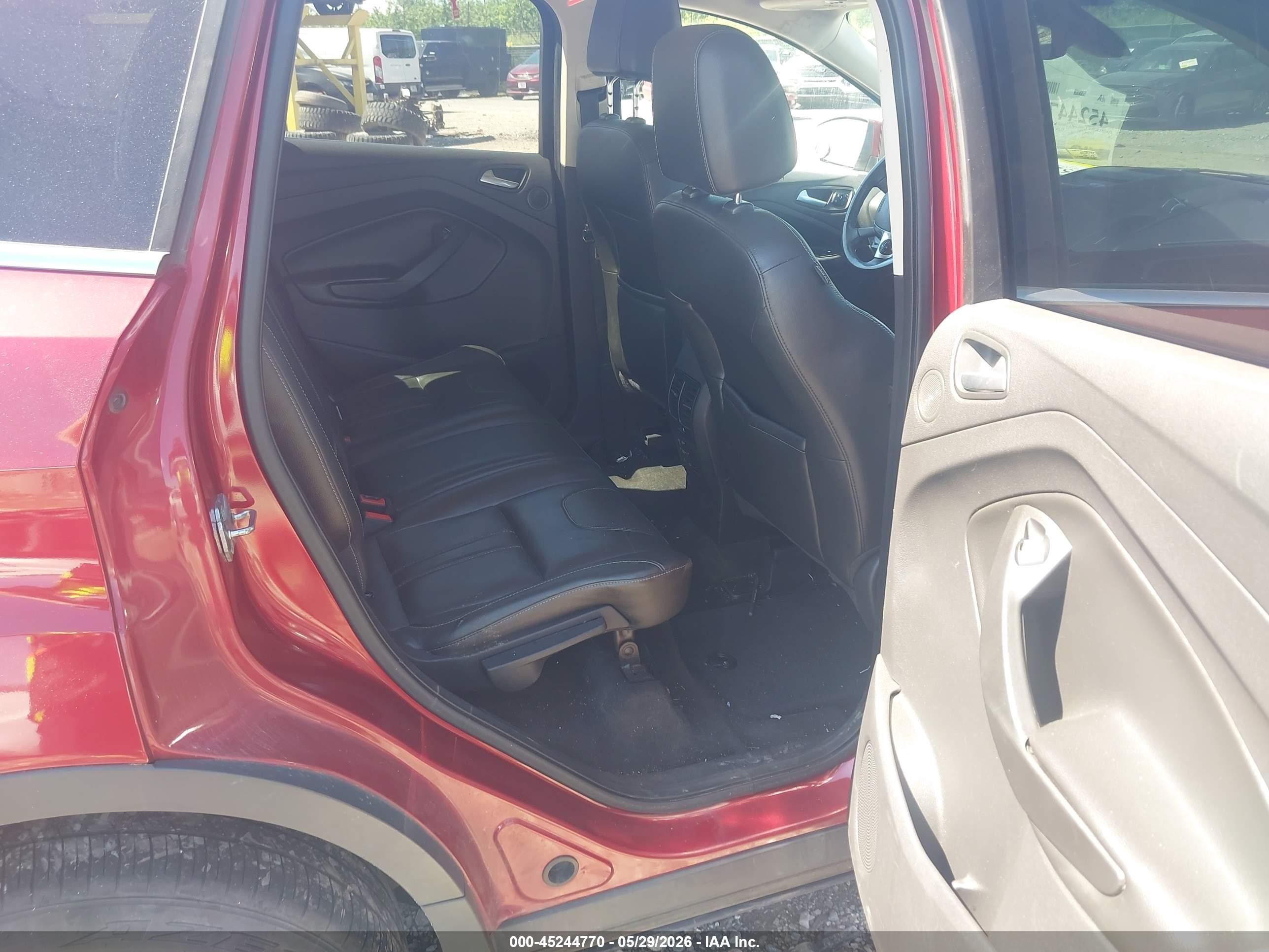 2013 Ford Escape Titanium Red vin: 1FMCU9J94DUA70064