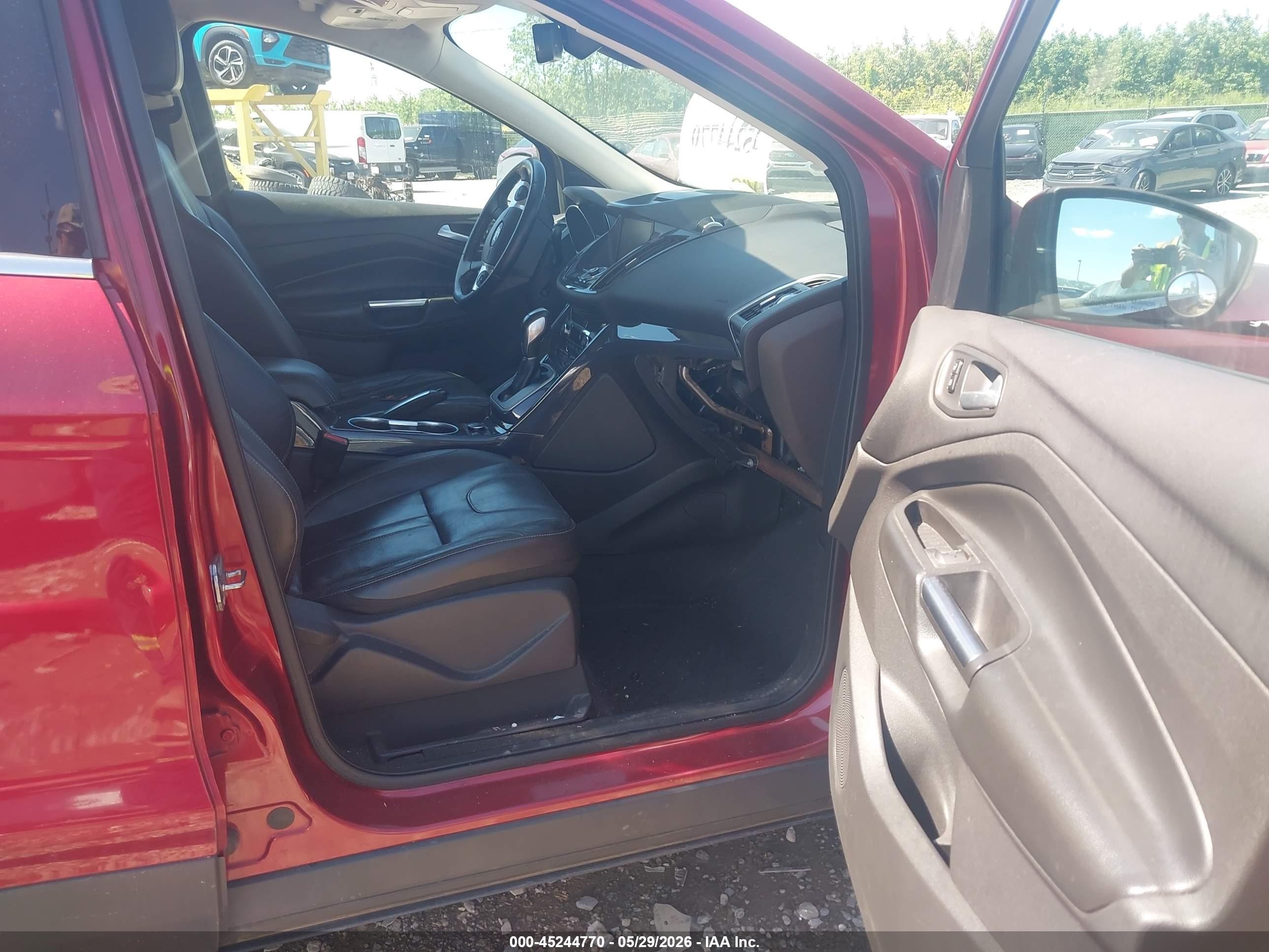 2013 Ford Escape Titanium Red vin: 1FMCU9J94DUA70064