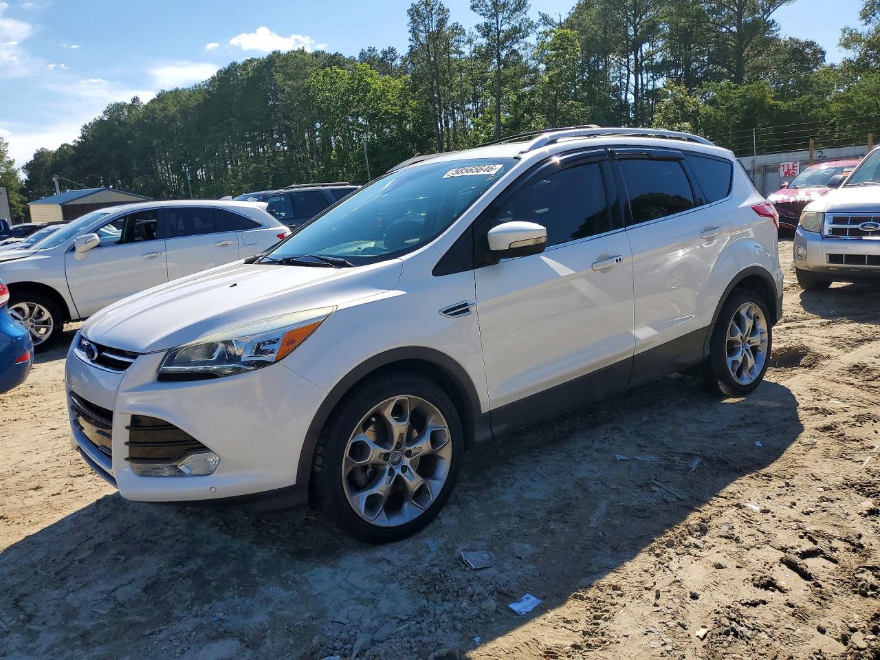 2013 Ford Escape Titanium Белый vin: 1FMCU9J94DUB20445