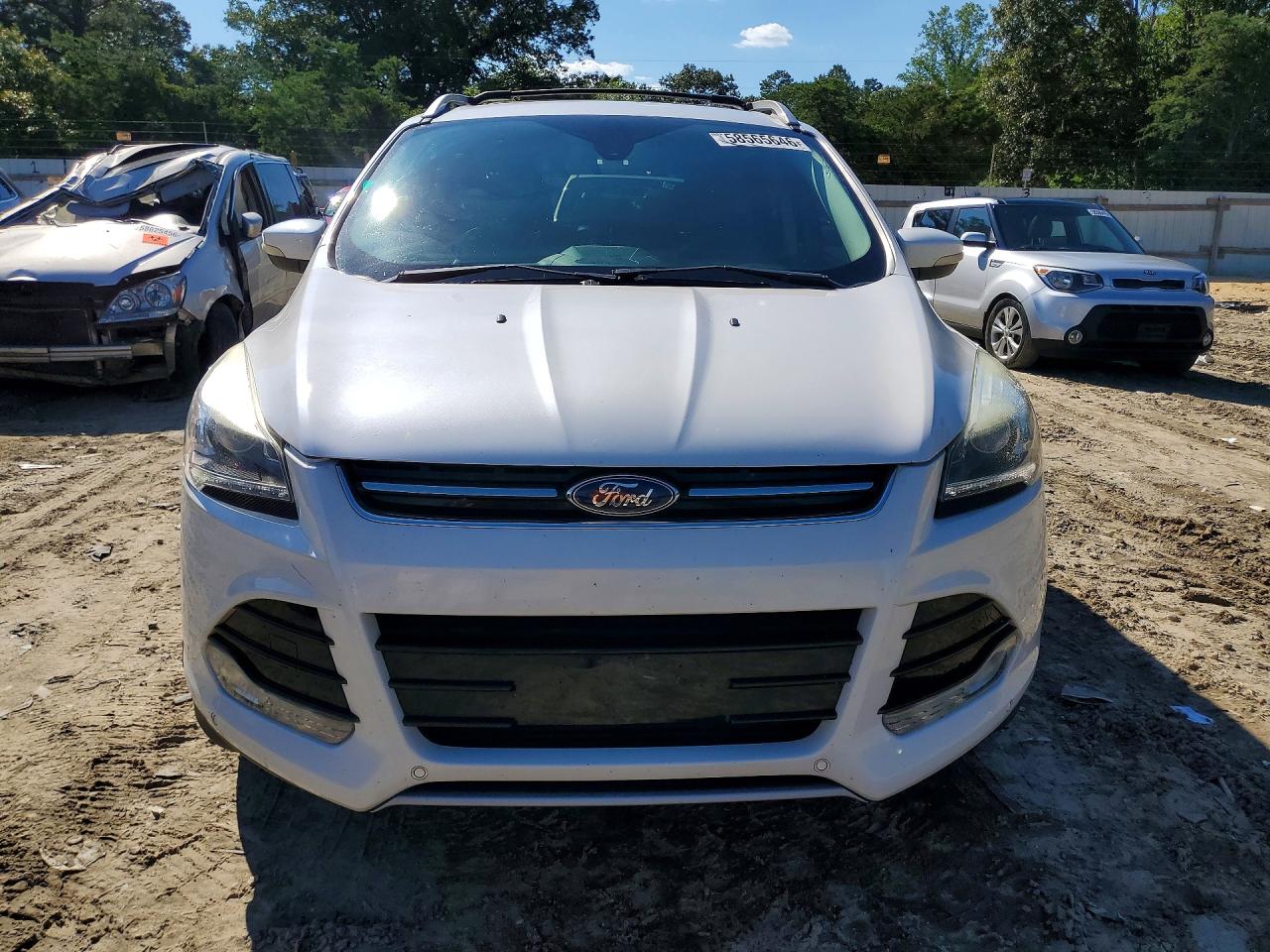 2013 Ford Escape Titanium White vin: 1FMCU9J94DUB20445
