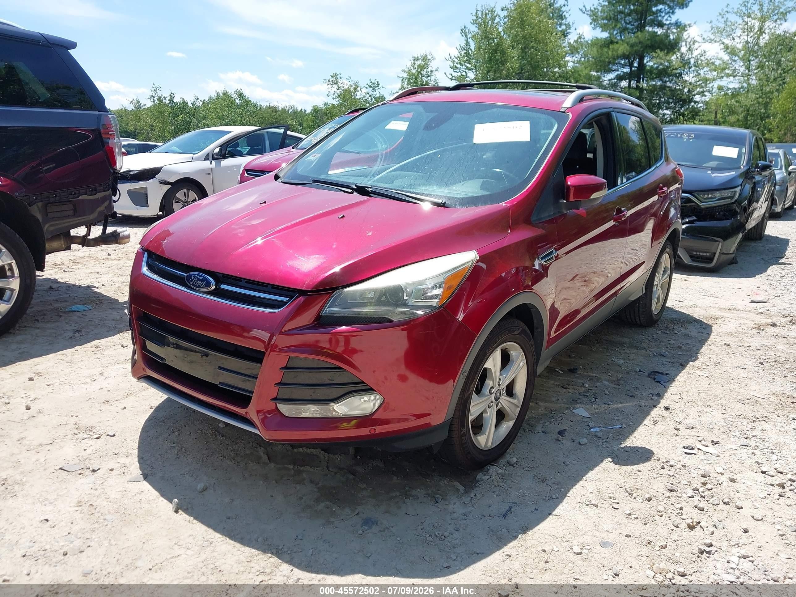 2013 Ford Escape Titanium Burgundy vin: 1FMCU9J94DUB49380