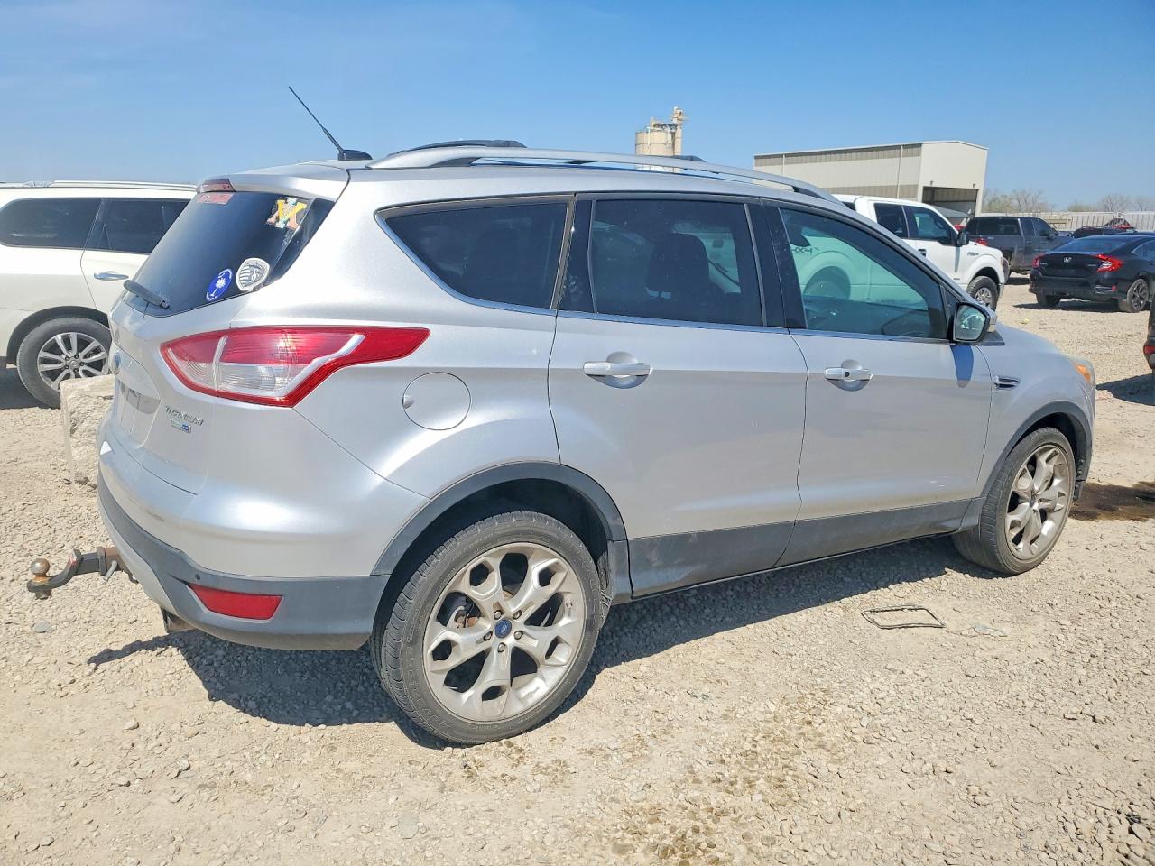 2013 Ford Escape Titanium Silver vin: 1FMCU9J94DUB52246