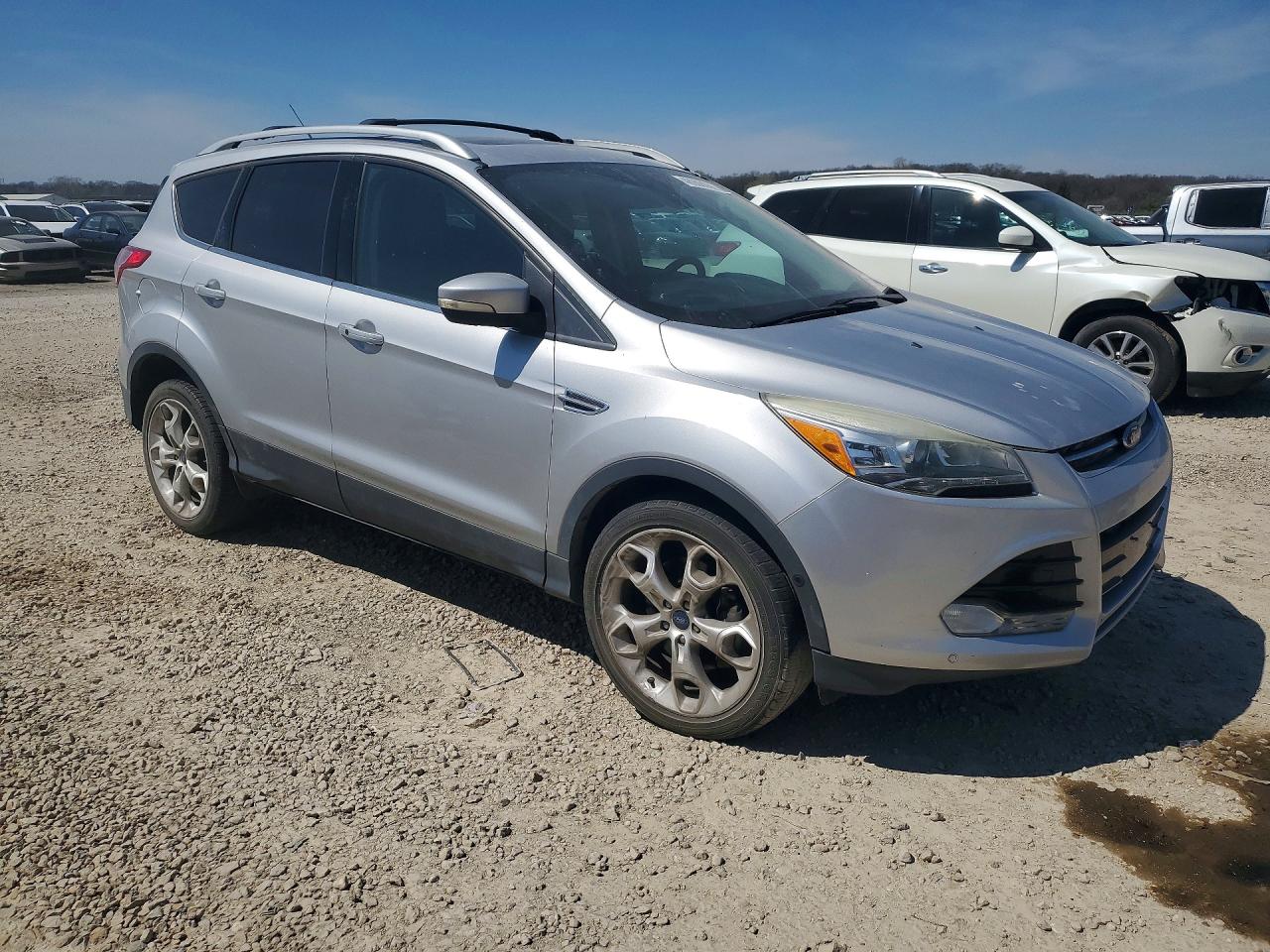 2013 Ford Escape Titanium Silver vin: 1FMCU9J94DUB52246