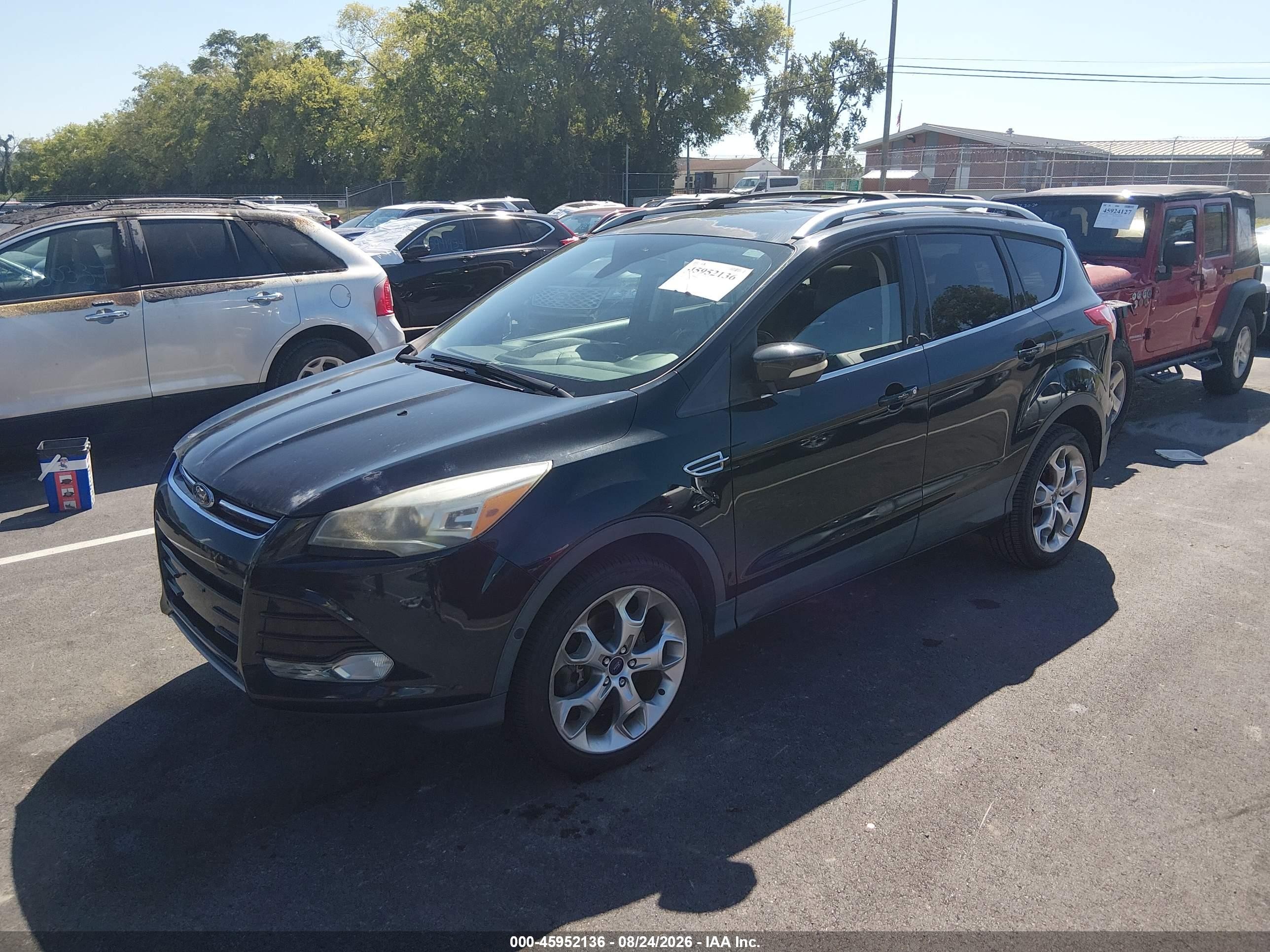 2013 Ford Escape Titanium Black vin: 1FMCU9J94DUB76692