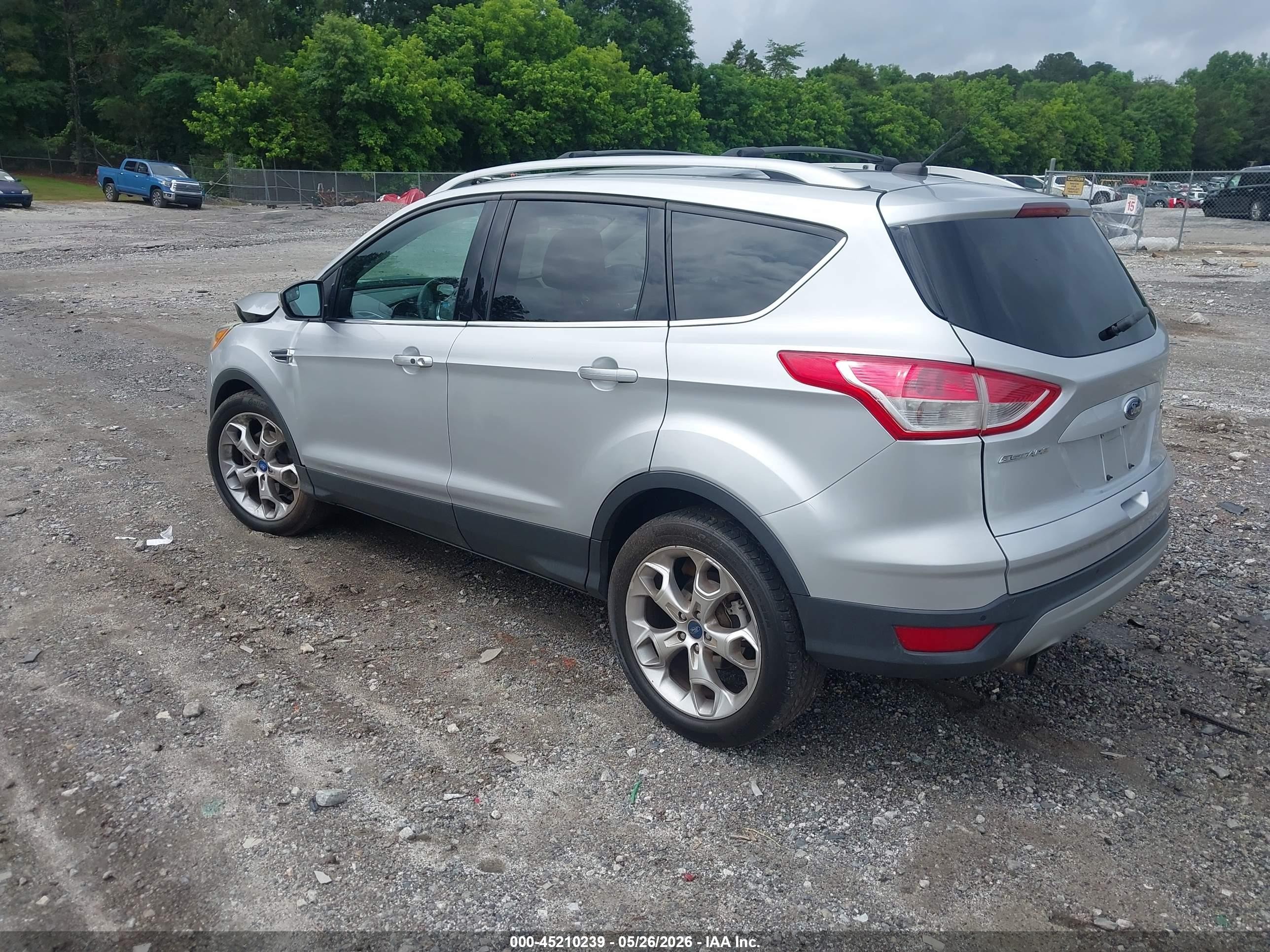 2013 Ford Escape Titanium Silver vin: 1FMCU9J94DUB86297
