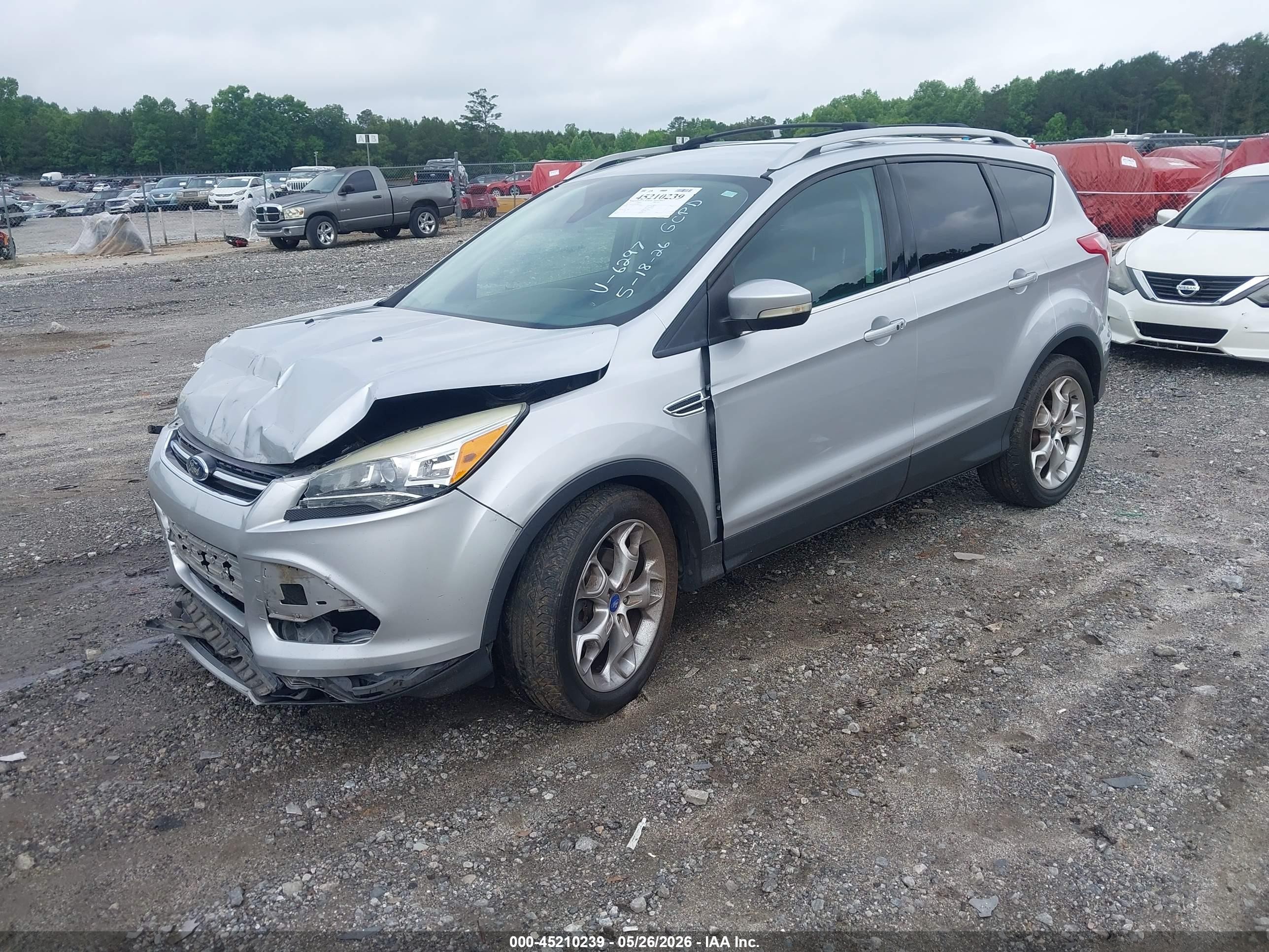 2013 Ford Escape Titanium Silver vin: 1FMCU9J94DUB86297