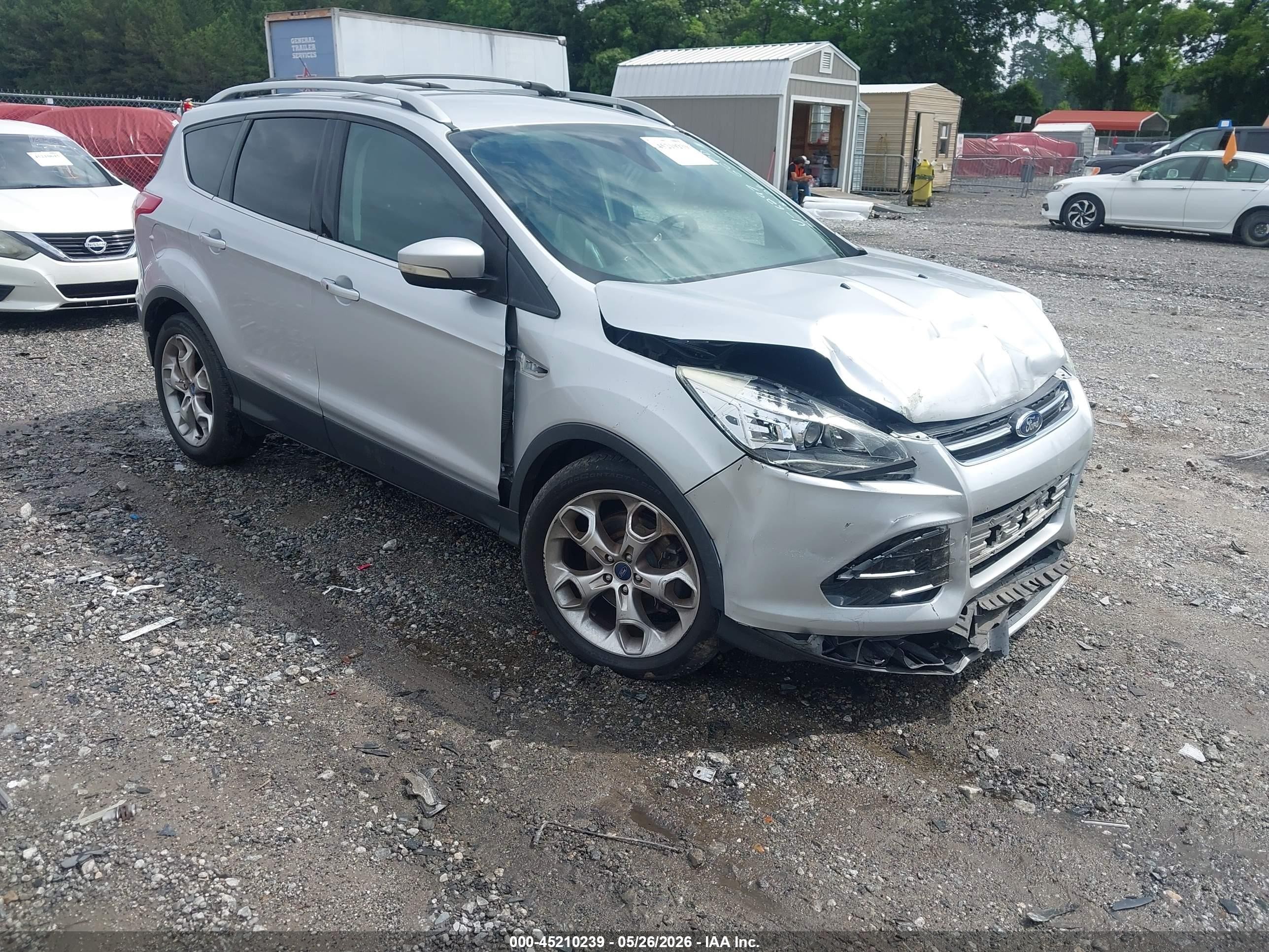 2013 Ford Escape Titanium Silver vin: 1FMCU9J94DUB86297