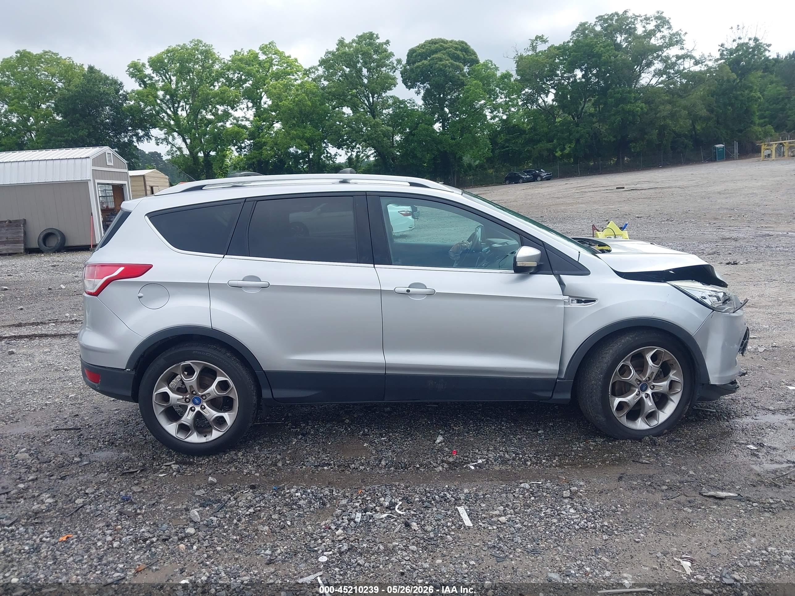 2013 Ford Escape Titanium Silver vin: 1FMCU9J94DUB86297