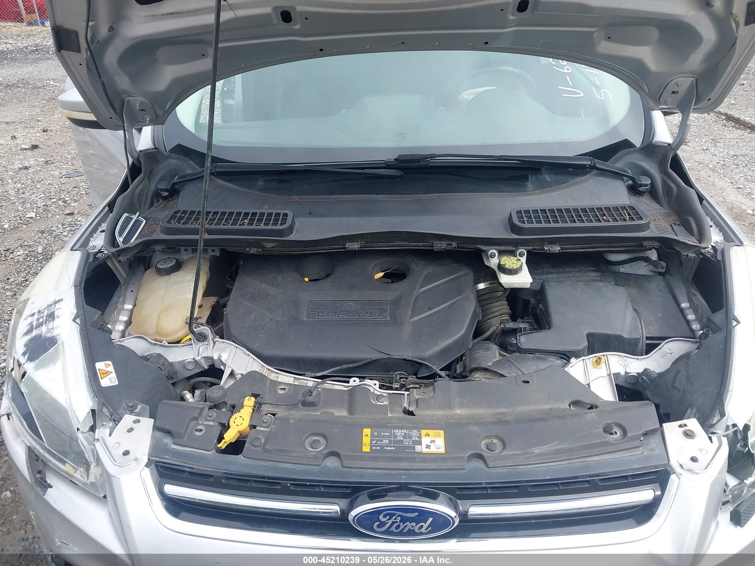 2013 Ford Escape Titanium Silver vin: 1FMCU9J94DUB86297