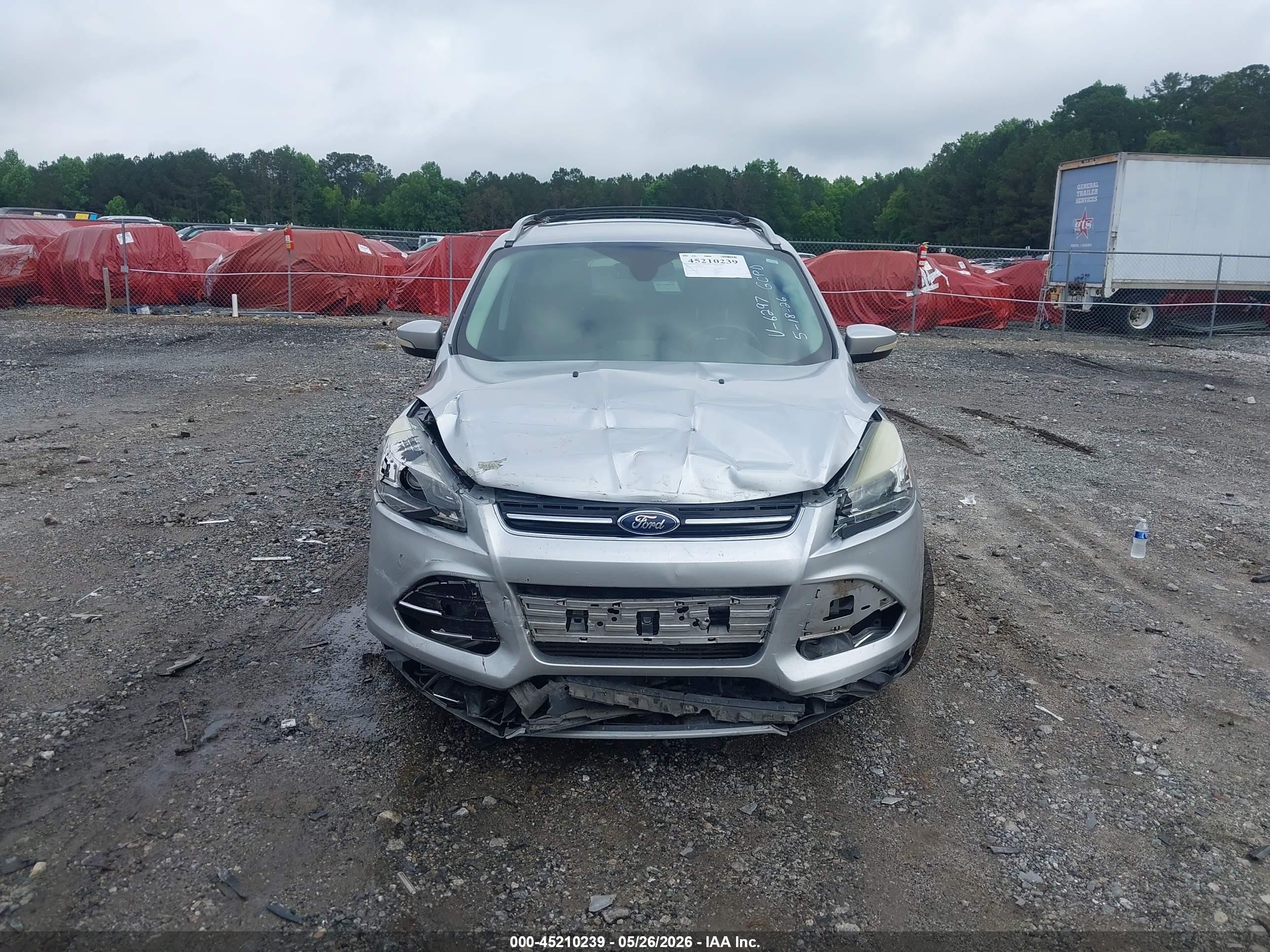 2013 Ford Escape Titanium Silver vin: 1FMCU9J94DUB86297
