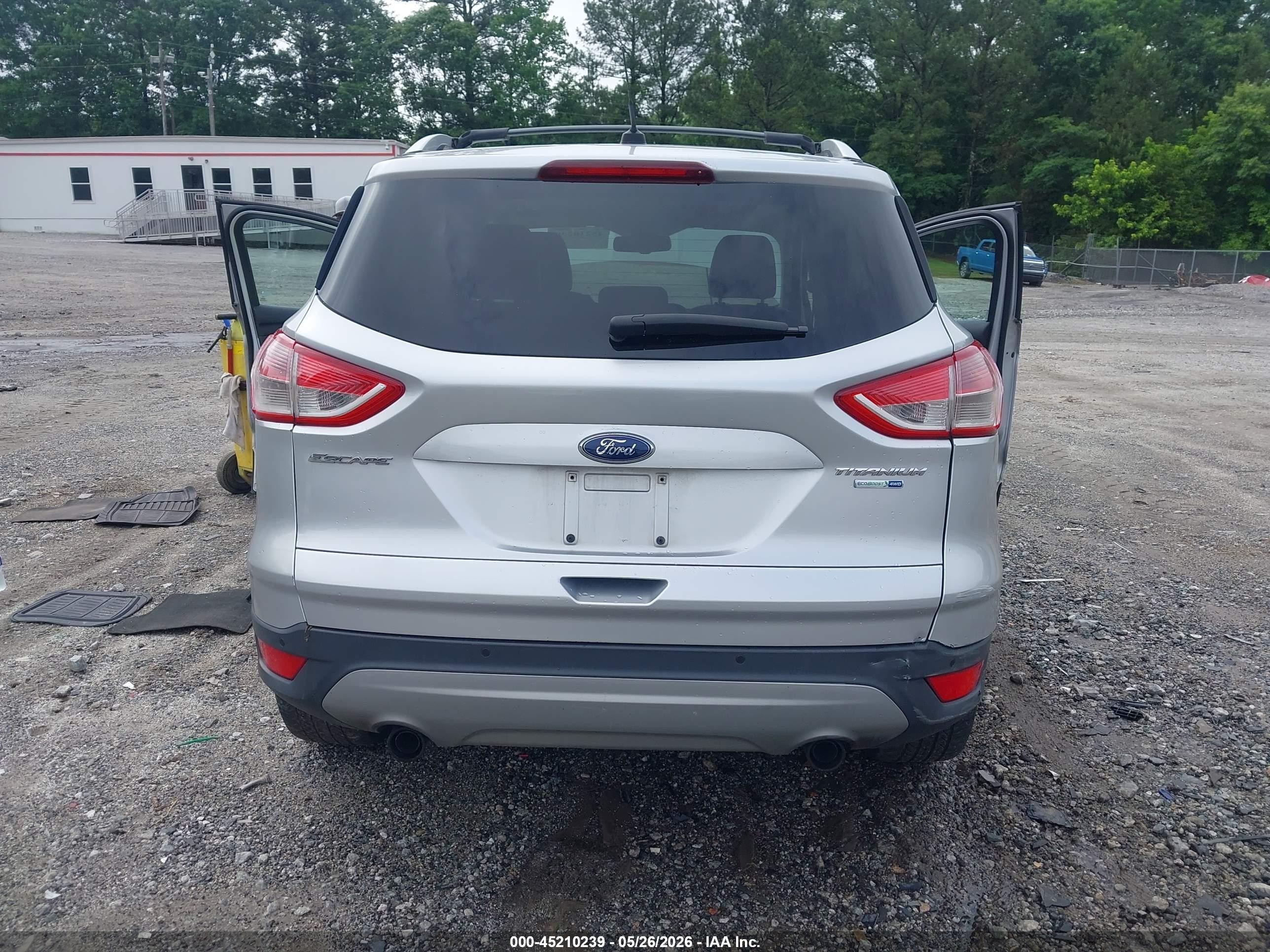 2013 Ford Escape Titanium Silver vin: 1FMCU9J94DUB86297