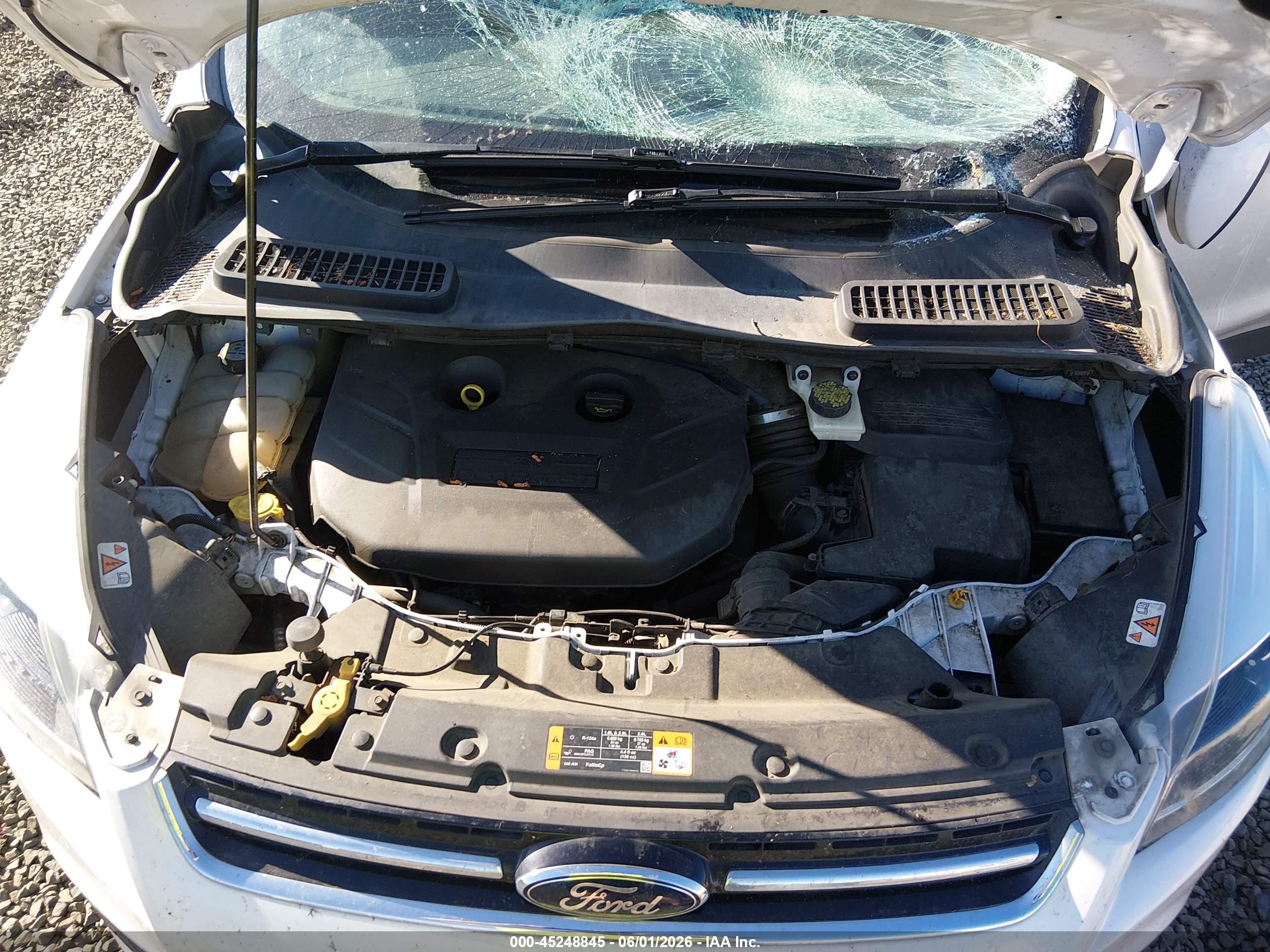2013 Ford Escape Titanium Белый vin: 1FMCU9J94DUC71771