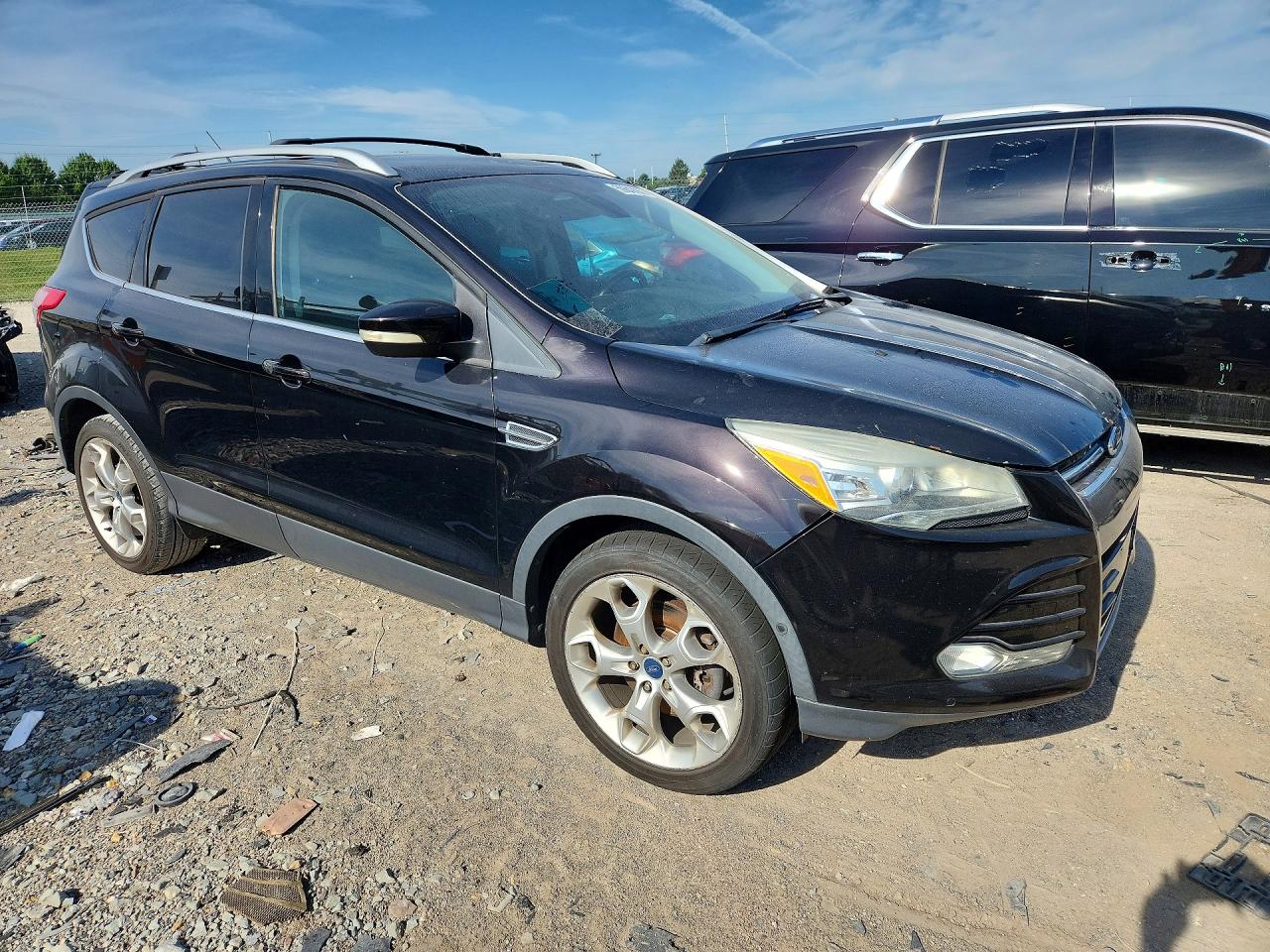 2013 Ford Escape Titanium Черный vin: 1FMCU9J94DUD16093