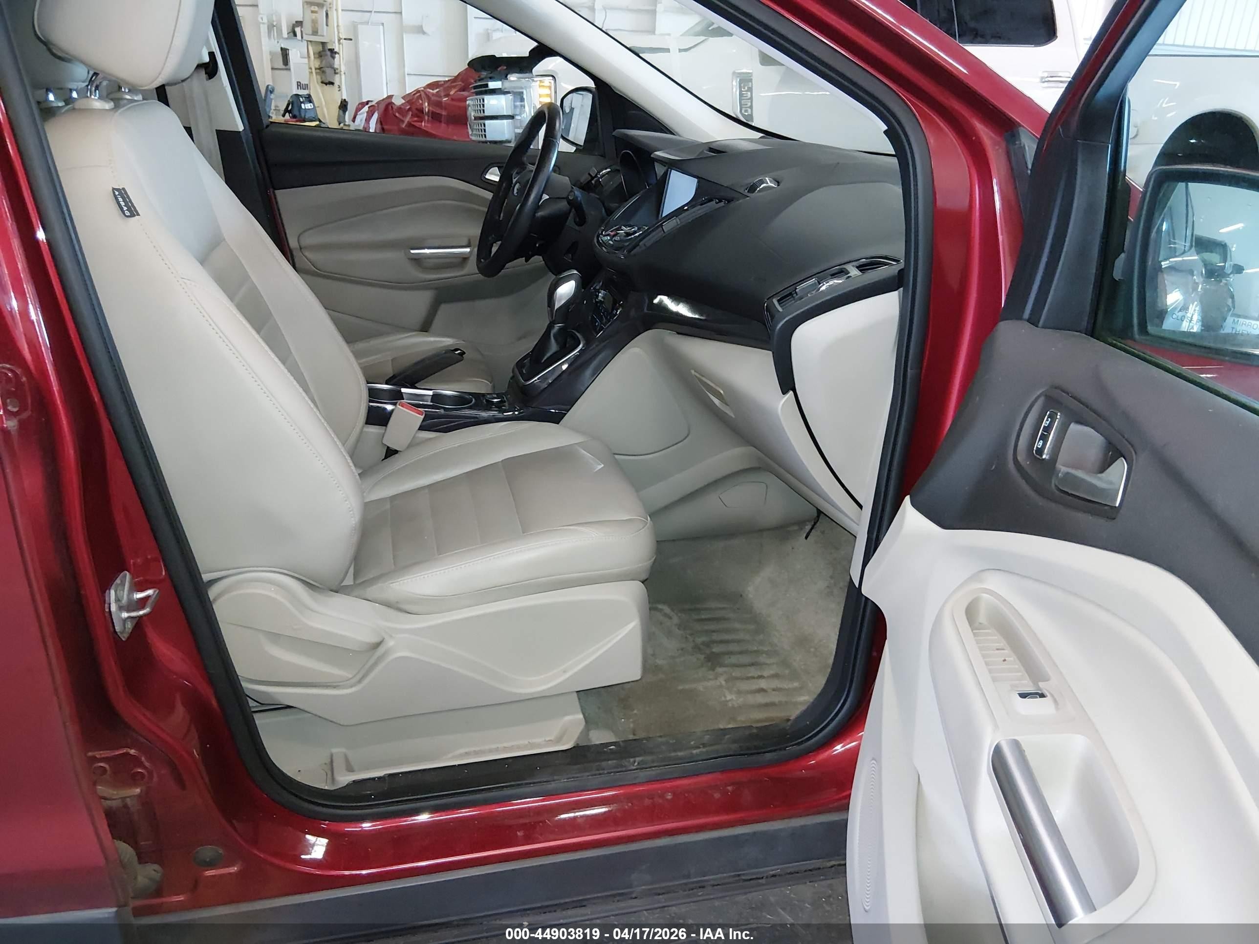 2014 Ford Escape Titanium Red vin: 1FMCU9J94EUA58823
