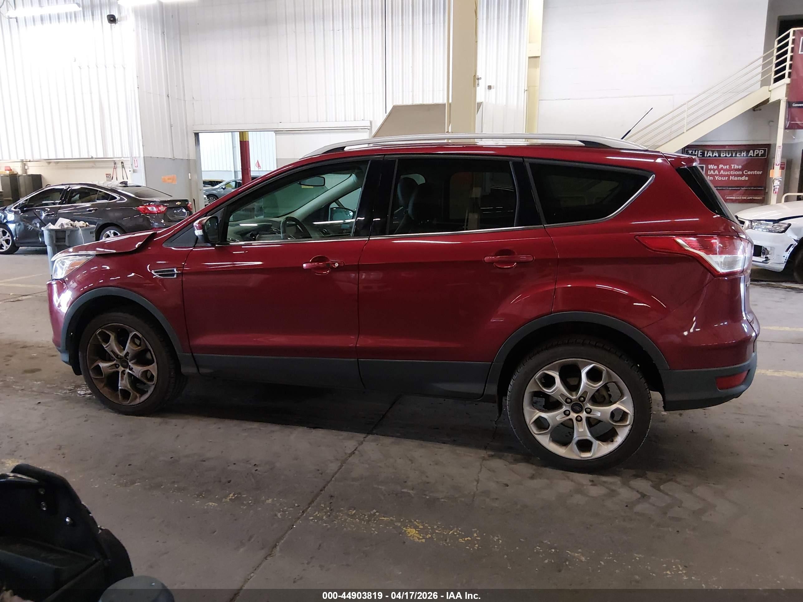 2014 Ford Escape Titanium Red vin: 1FMCU9J94EUA58823